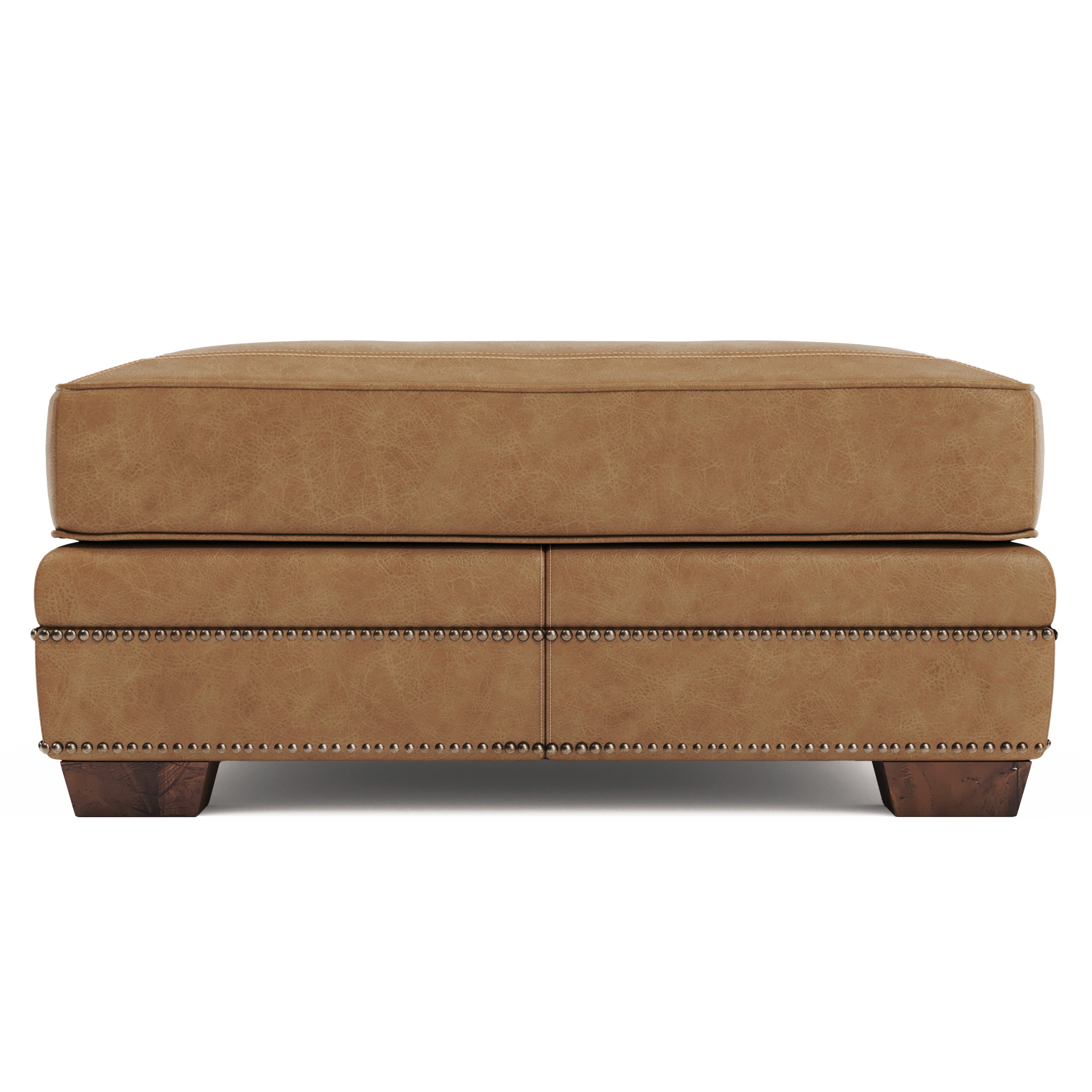 Grandview Leather Ottoman by Bernhardt