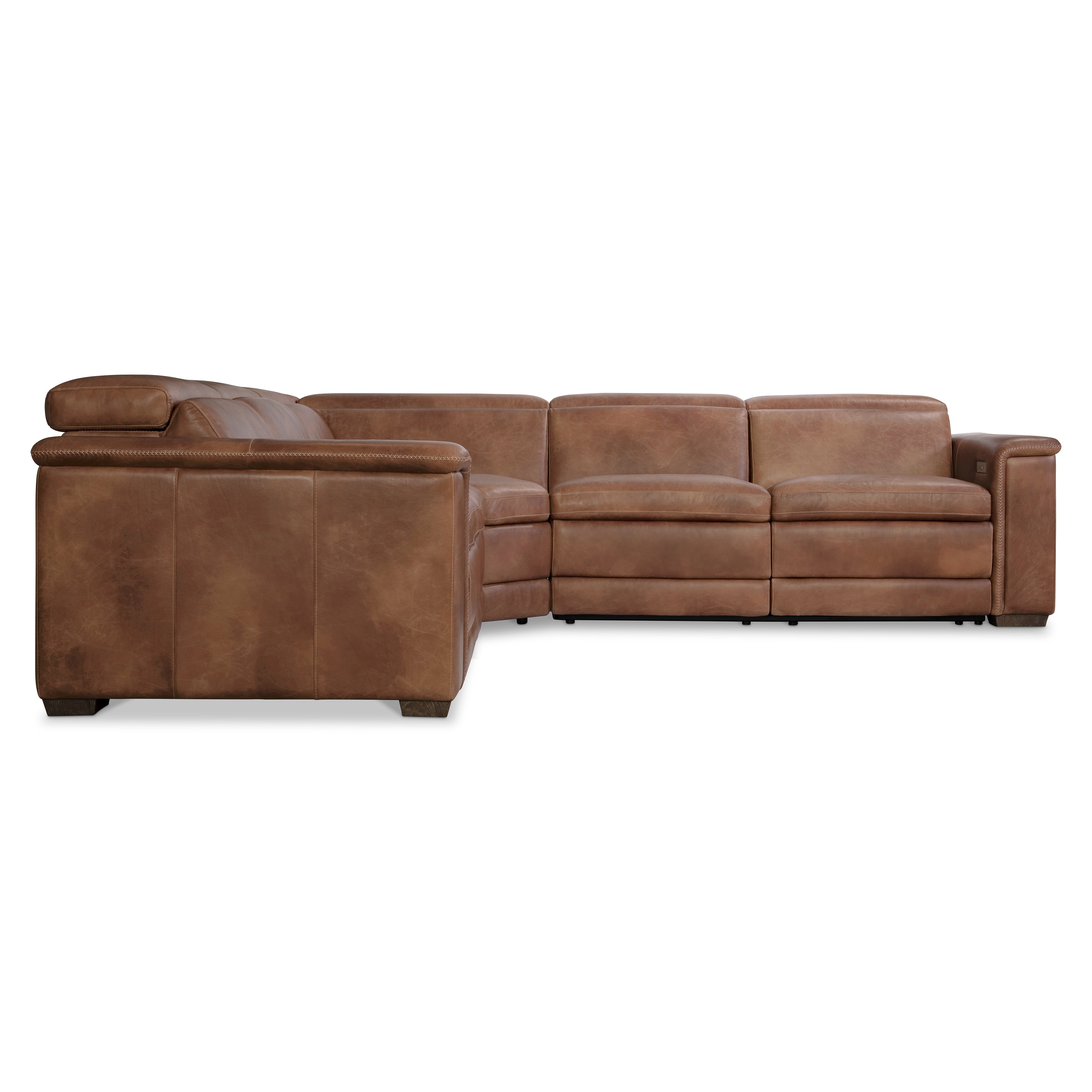 Lioni Leather 3-Piece Power Motion Sectional by Bernhardt