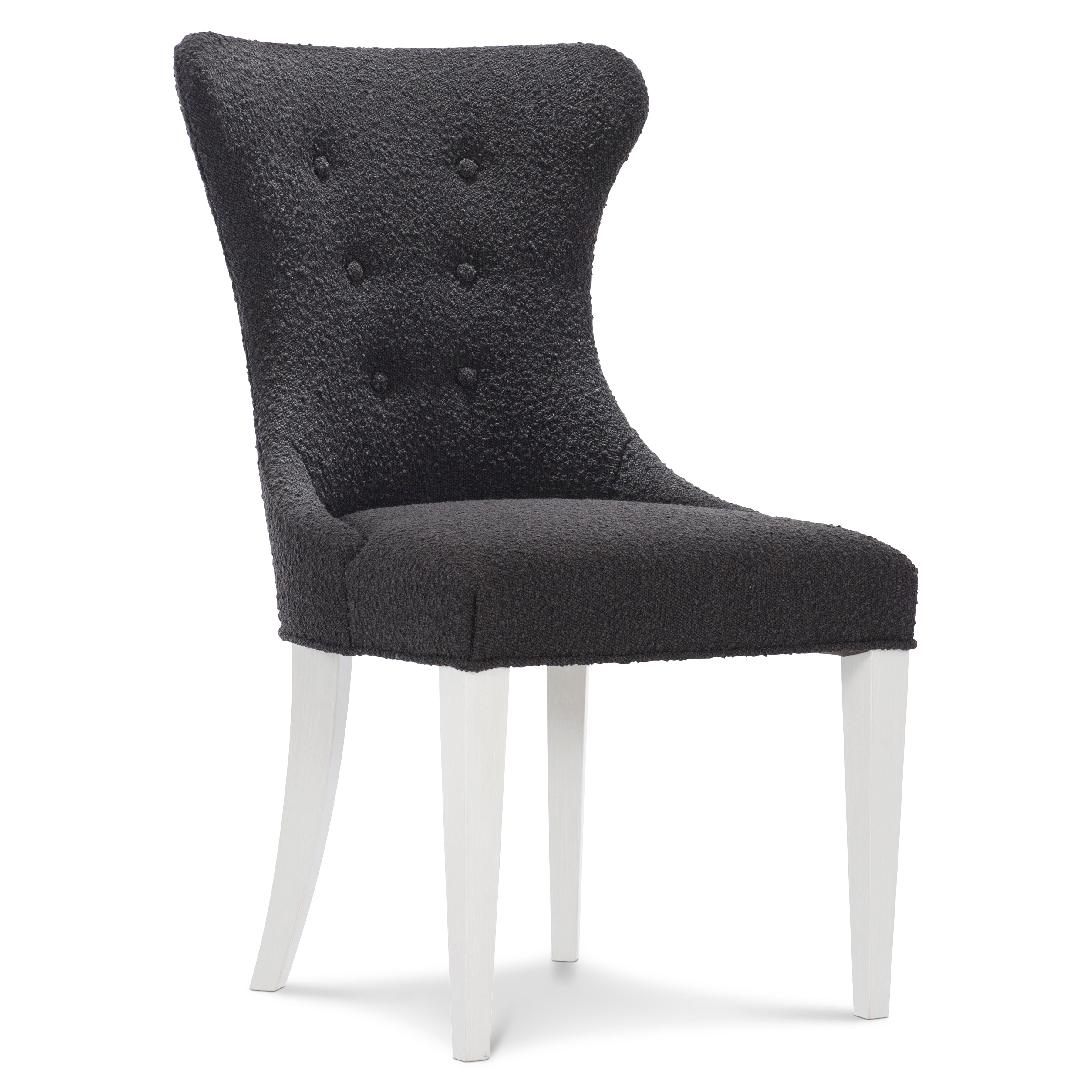 Silhouette Side Chair in Dark Fabric by Bernhardt
