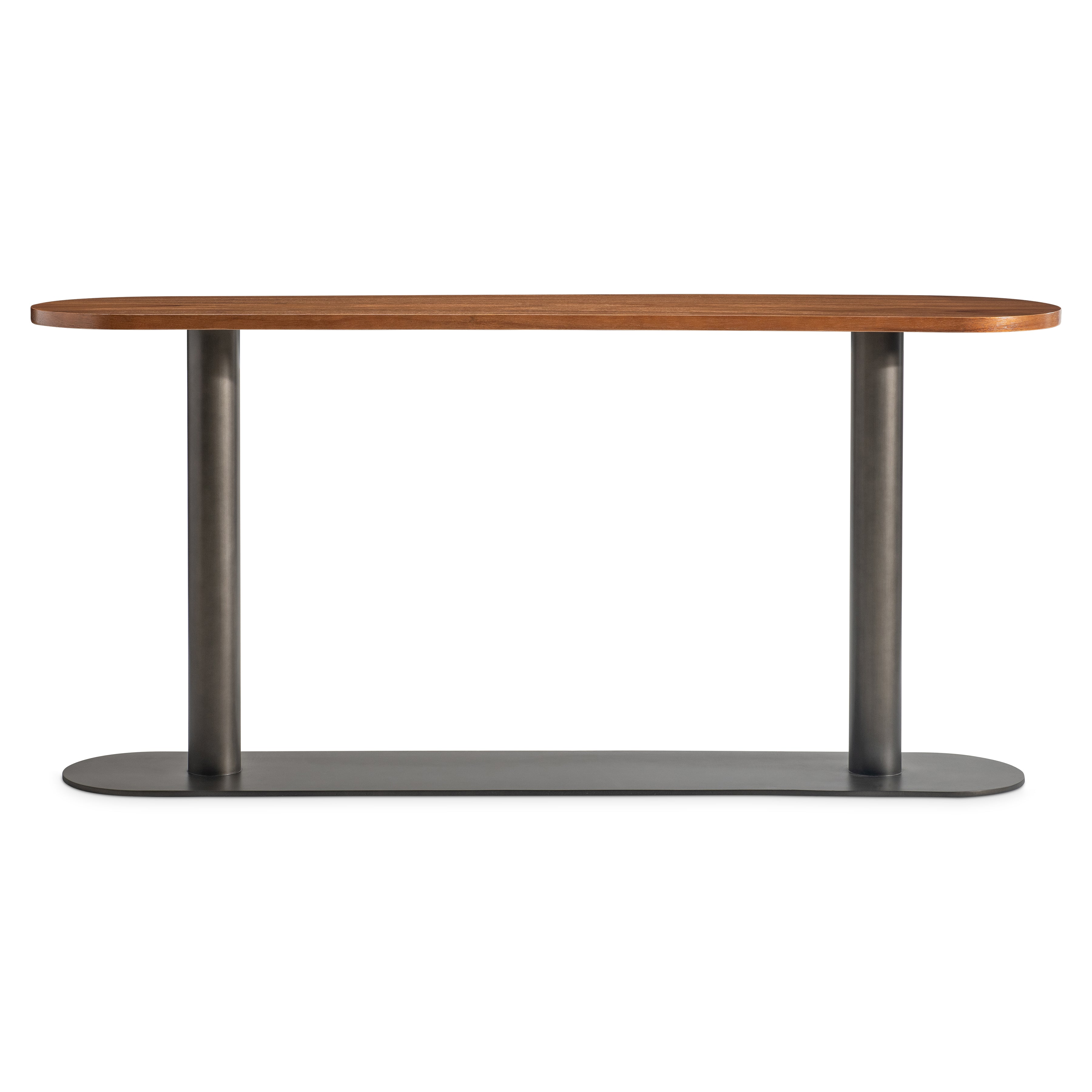 Brasea Pedestal Console Table by Bernhardt