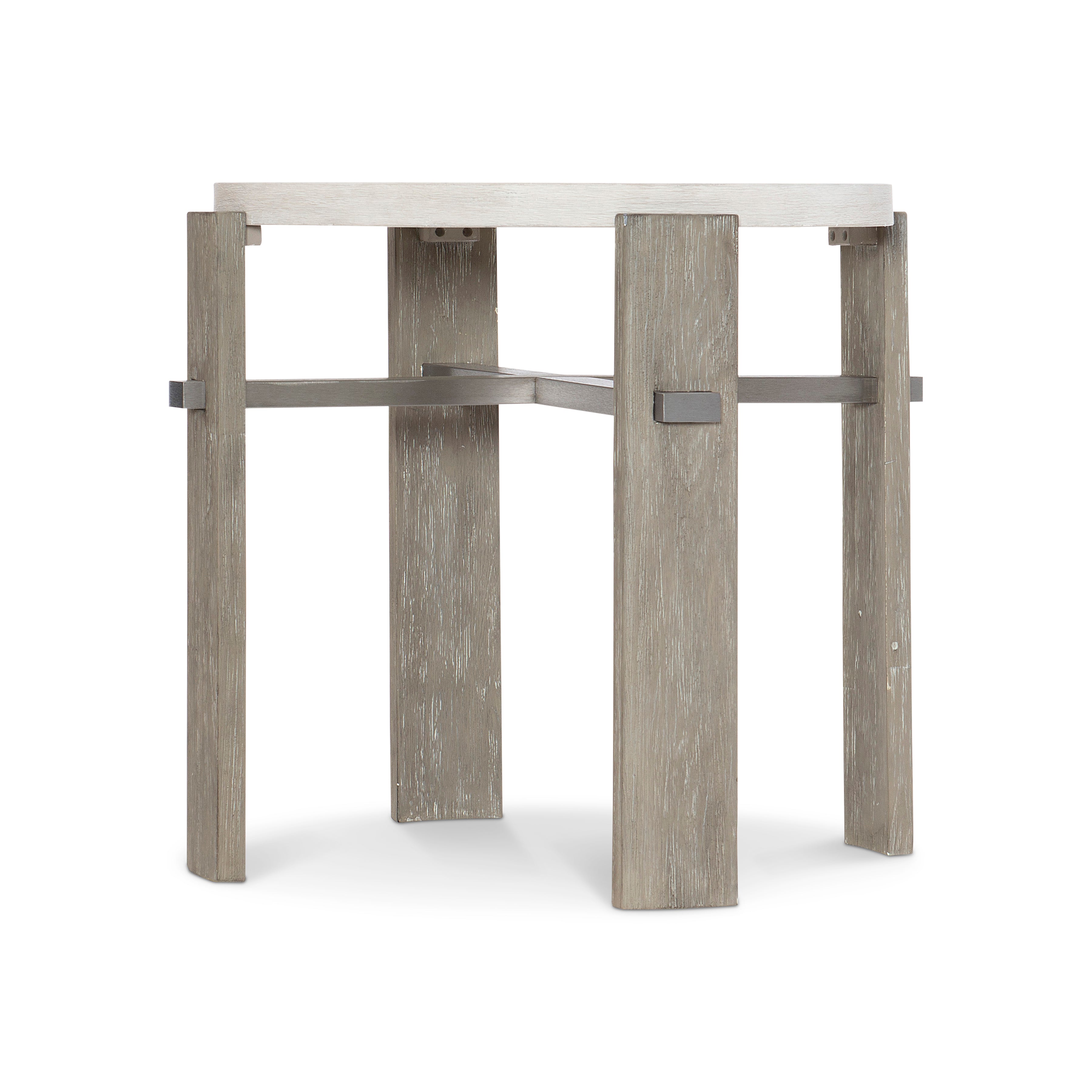 Foundations Round Side Table with Four Legs by Bernhardt