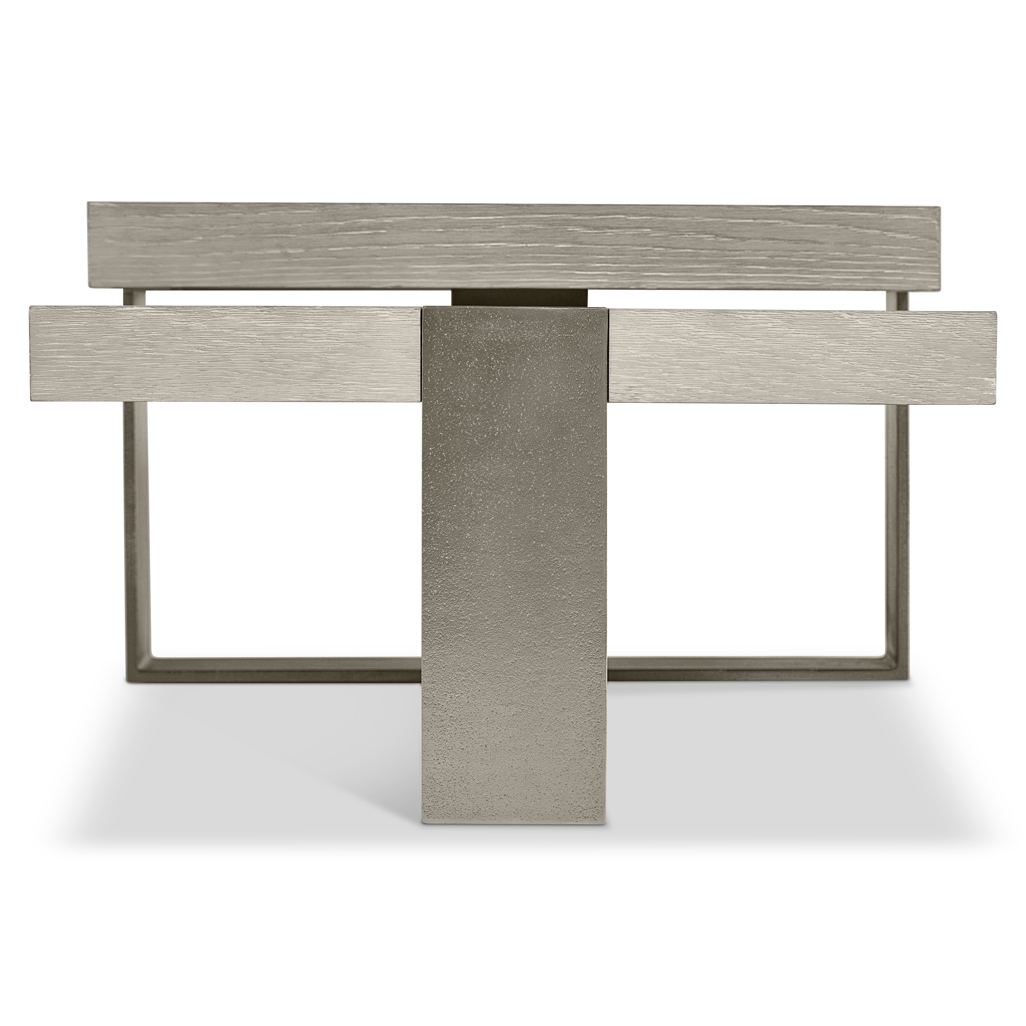 Tempo Metal Base Cocktail Table by Bernhardt