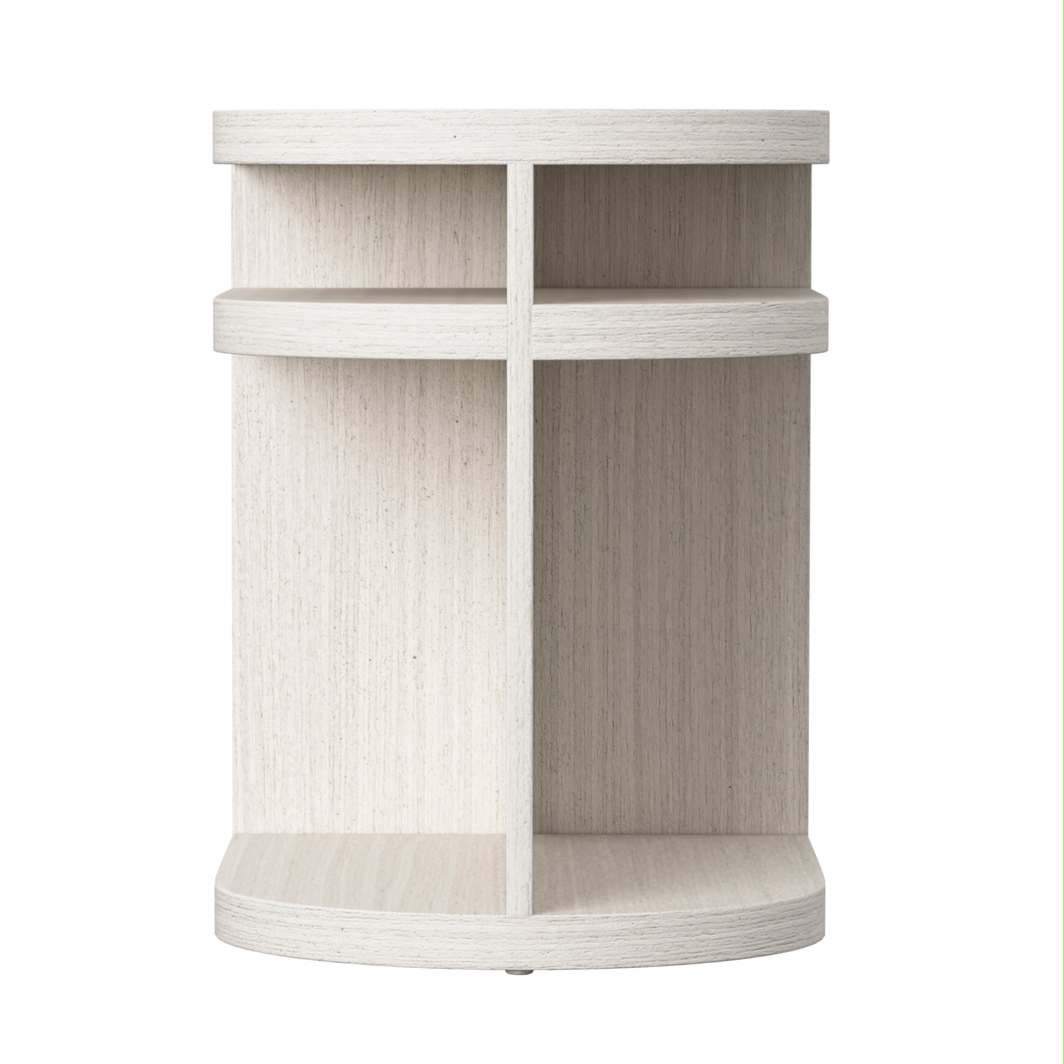 Stratum Side Table with Shelves by Bernhardt