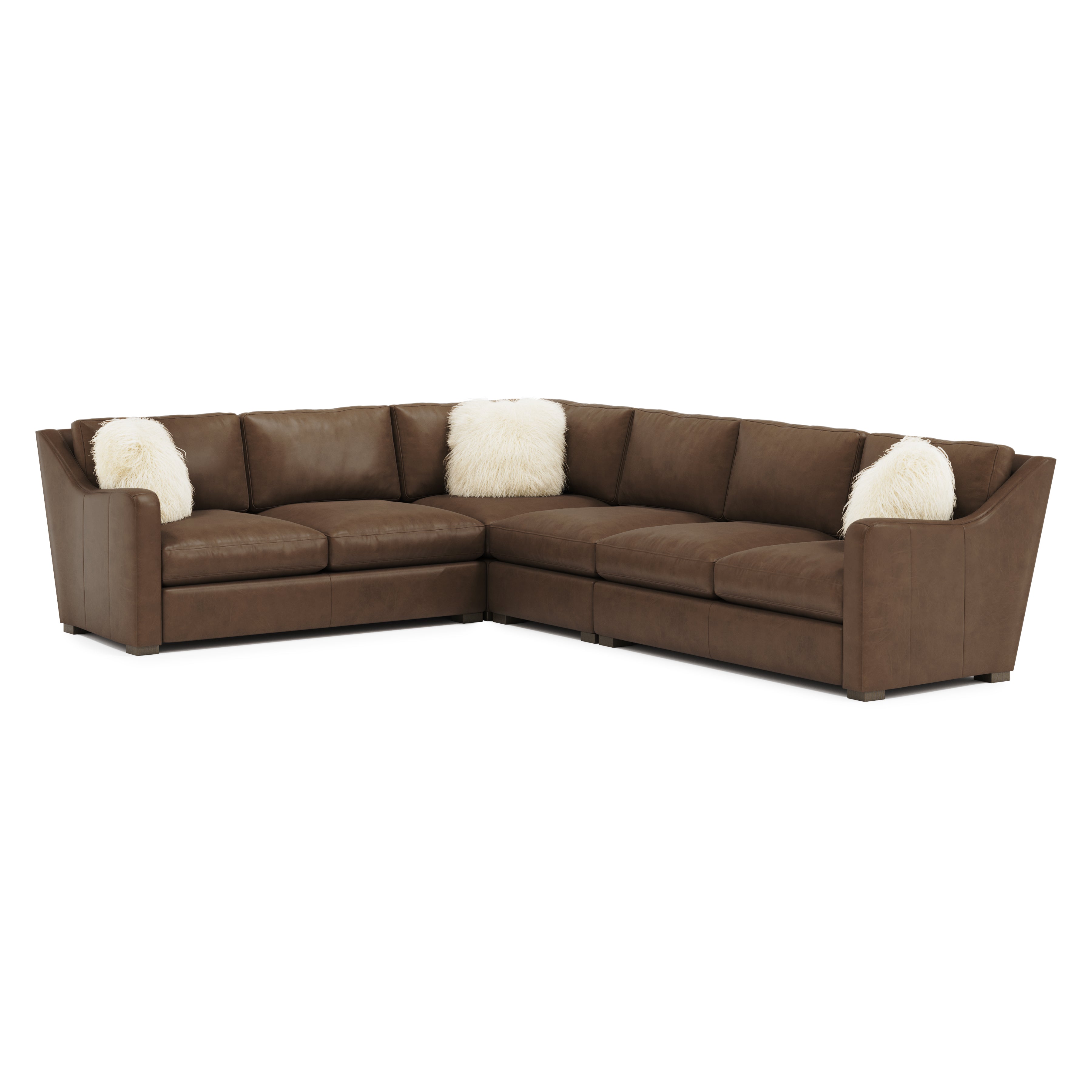 Ventura Leather 4-Piece Sectional by Bernhardt