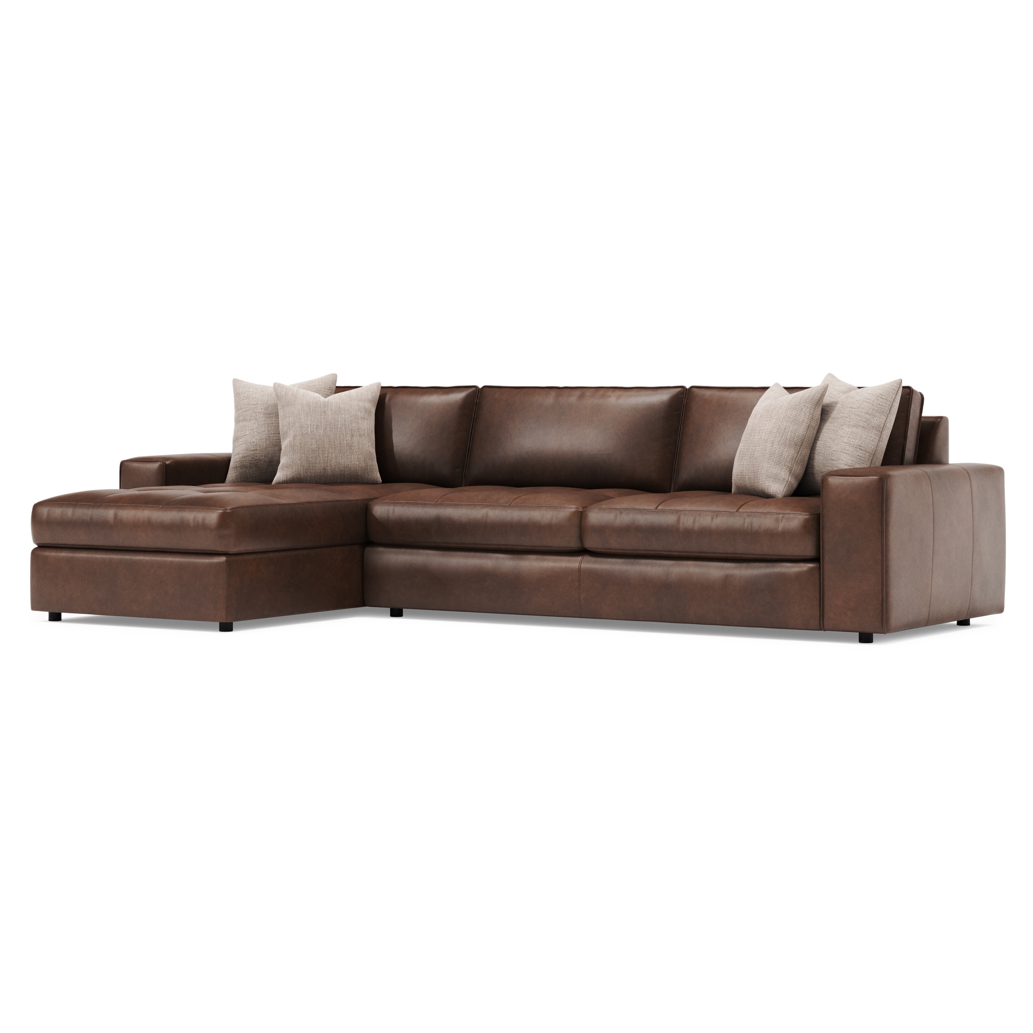 Nest 2-Piece Leather Sectional by Bernhardt