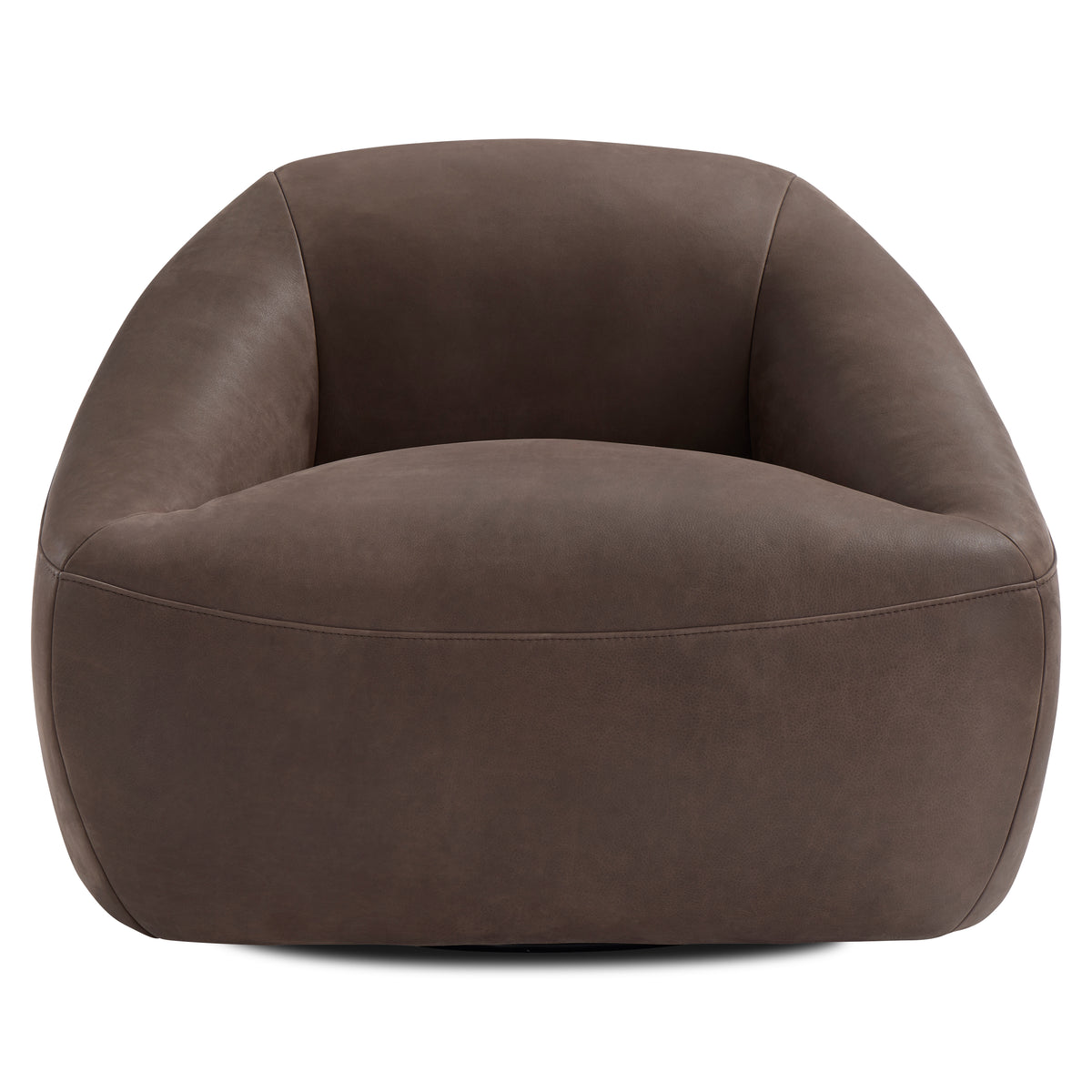 Quincy Leather Swivel Chair by Bernhardt