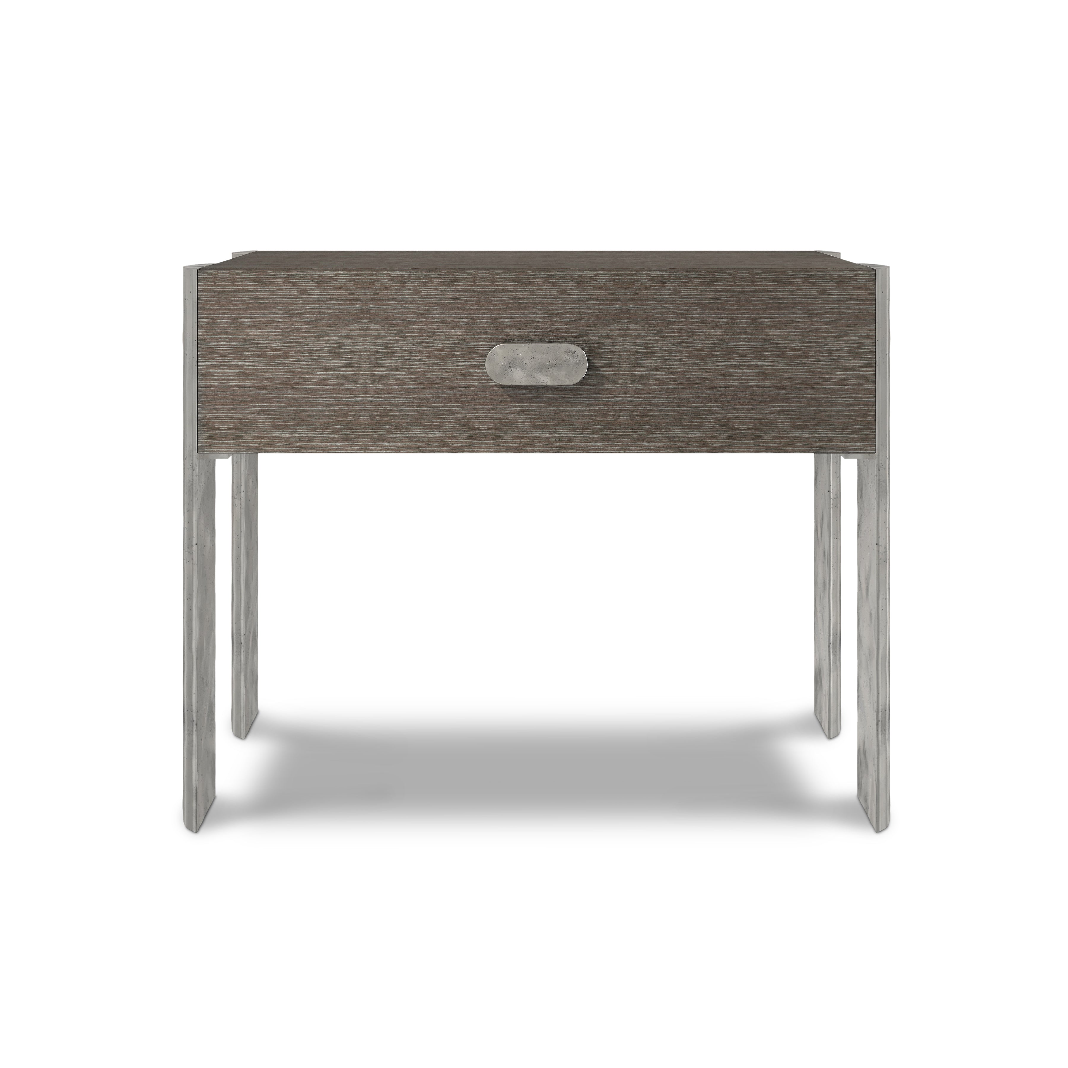 Prado Nightstand in Porcini & Bright Graphite Finishes by Bernhardt