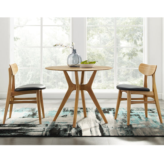 Load image into Gallery viewer, Cassia Dining Chair With Leather Seat Caramelized (Set of 2) Stools &amp;amp; Chairs Greenington     Four Hands, Burke Decor, Mid Century Modern Furniture, Old Bones Furniture Company, Old Bones Co, Modern Mid Century, Designer Furniture, https://www.oldbonesco.com/
