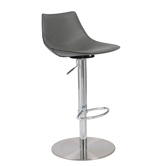 Load image into Gallery viewer, Rudy Bar/Counter Stool Gray/Stainless SteelBar Stool Eurostyle  Gray/Stainless Steel   Four Hands, Burke Decor, Mid Century Modern Furniture, Old Bones Furniture Company, Old Bones Co, Modern Mid Century, Designer Furniture, https://www.oldbonesco.com/
