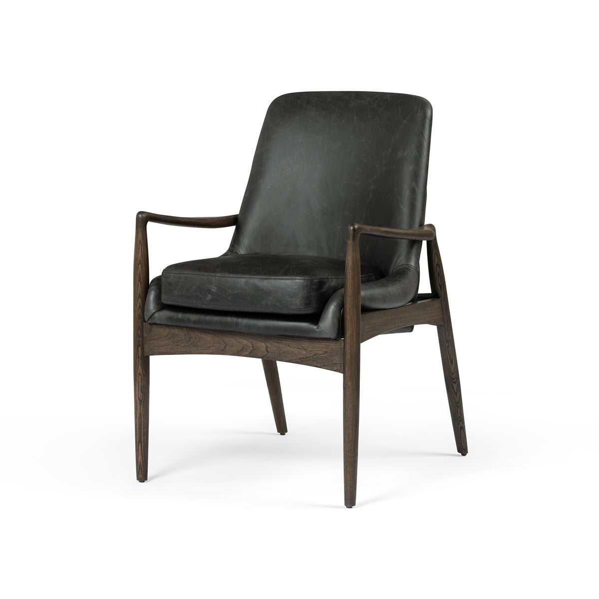 Braden Dining Arm Chair Durango SmokeDining Chair Four Hands  Durango Smoke   Four Hands, Burke Decor, Mid Century Modern Furniture, Old Bones Furniture Company, Old Bones Co, Modern Mid Century, Designer Furniture, https://www.oldbonesco.com/