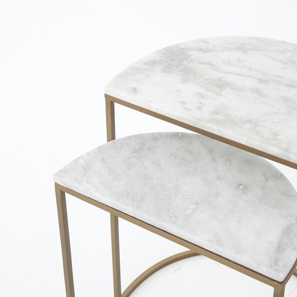 Ane Nesting Tables - Iron Matte Brass Nesting Table Four Hands     Four Hands, Mid Century Modern Furniture, Old Bones Furniture Company, Old Bones Co, Modern Mid Century, Designer Furniture, https://www.oldbonesco.com/