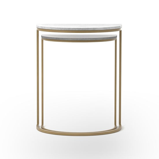 Ane Nesting Tables - Iron Matte Brass Nesting Table Four Hands     Four Hands, Mid Century Modern Furniture, Old Bones Furniture Company, Old Bones Co, Modern Mid Century, Designer Furniture, https://www.oldbonesco.com/