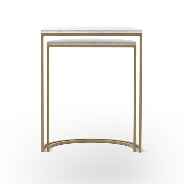Ane Nesting Tables - Iron Matte Brass Nesting Table Four Hands     Four Hands, Mid Century Modern Furniture, Old Bones Furniture Company, Old Bones Co, Modern Mid Century, Designer Furniture, https://www.oldbonesco.com/