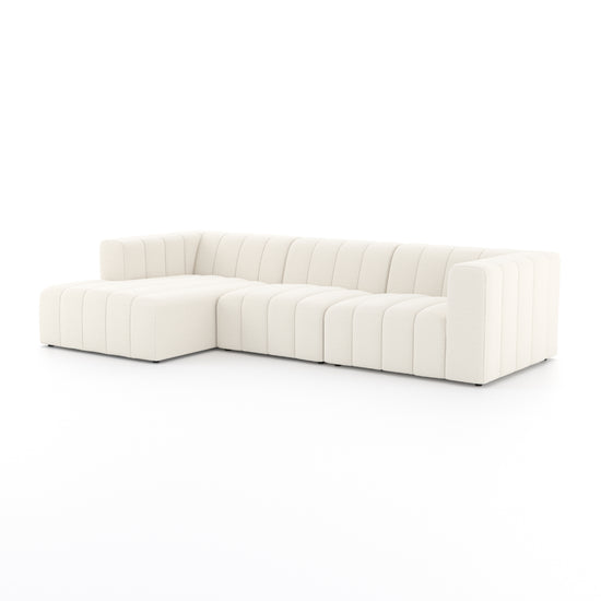 Langham Channeled 3-pc Sectional Left Arm Facing / Fayette CloudSectionals Four Hands  Left Arm Facing Fayette Cloud  Four Hands, Burke Decor, Mid Century Modern Furniture, Old Bones Furniture Company, Old Bones Co, Modern Mid Century, Designer Furniture, https://www.oldbonesco.com/