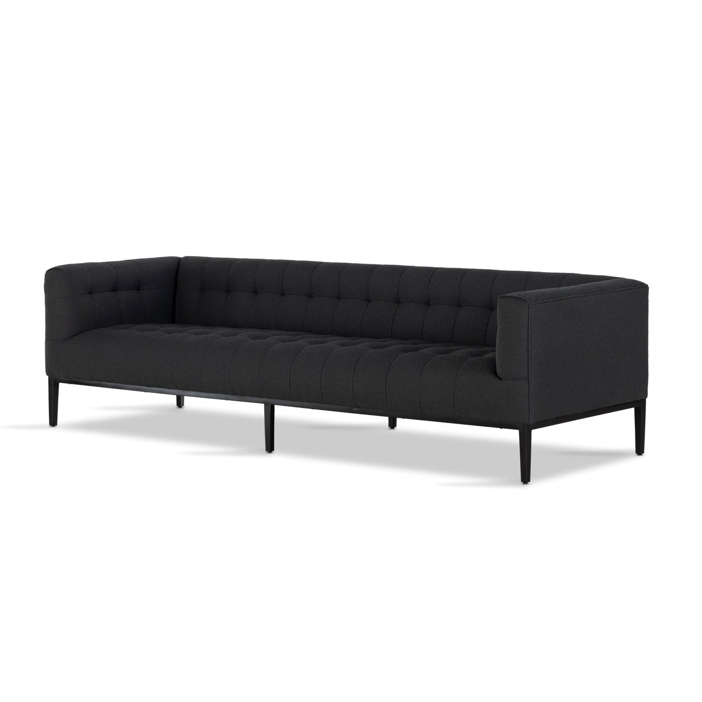 Marlin Sofa Fiqa Boucle CharcoalSofa Four Hands  Fiqa Boucle Charcoal   Four Hands, Mid Century Modern Furniture, Old Bones Furniture Company, Old Bones Co, Modern Mid Century, Designer Furniture, https://www.oldbonesco.com/