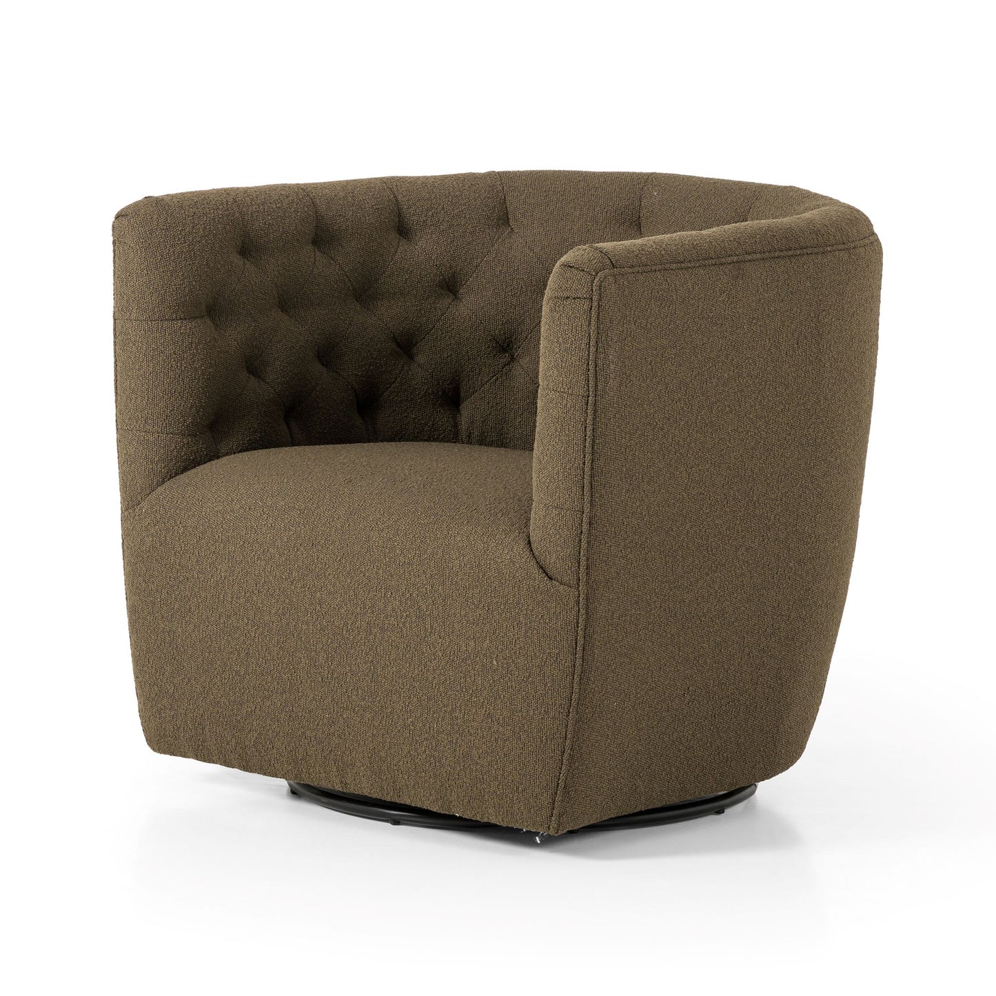 Hanover Swivel Chair Fiqa Boucle OliveChair Four Hands  Fiqa Boucle Olive   Four Hands, Mid Century Modern Furniture, Old Bones Furniture Company, Old Bones Co, Modern Mid Century, Designer Furniture, https://www.oldbonesco.com/