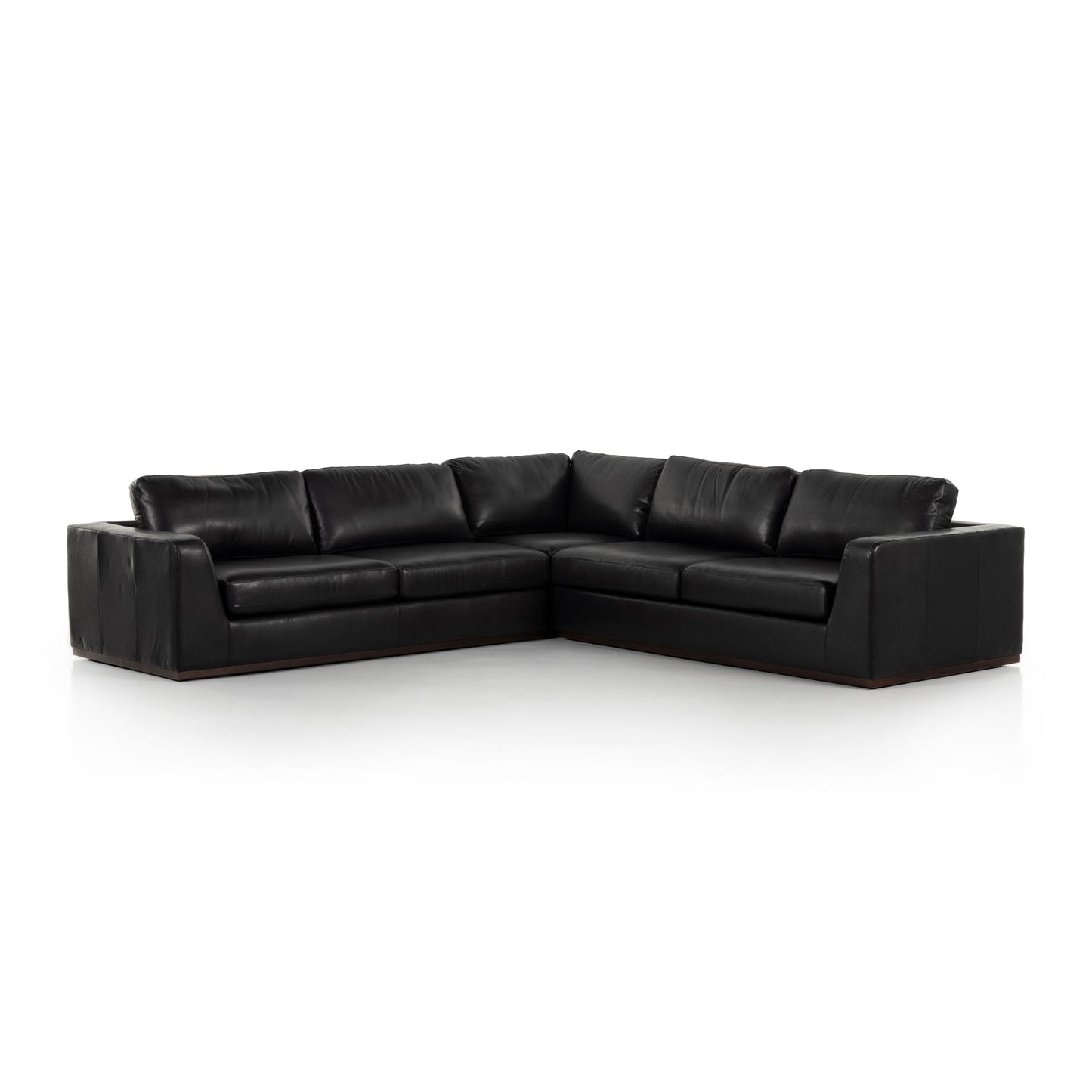 Colt 3-Piece Sectional Without Ottoman Heirloom BlackSectional Sofa Four Hands  Heirloom Black   Four Hands, Mid Century Modern Furniture, Old Bones Furniture Company, Old Bones Co, Modern Mid Century, Designer Furniture, https://www.oldbonesco.com/