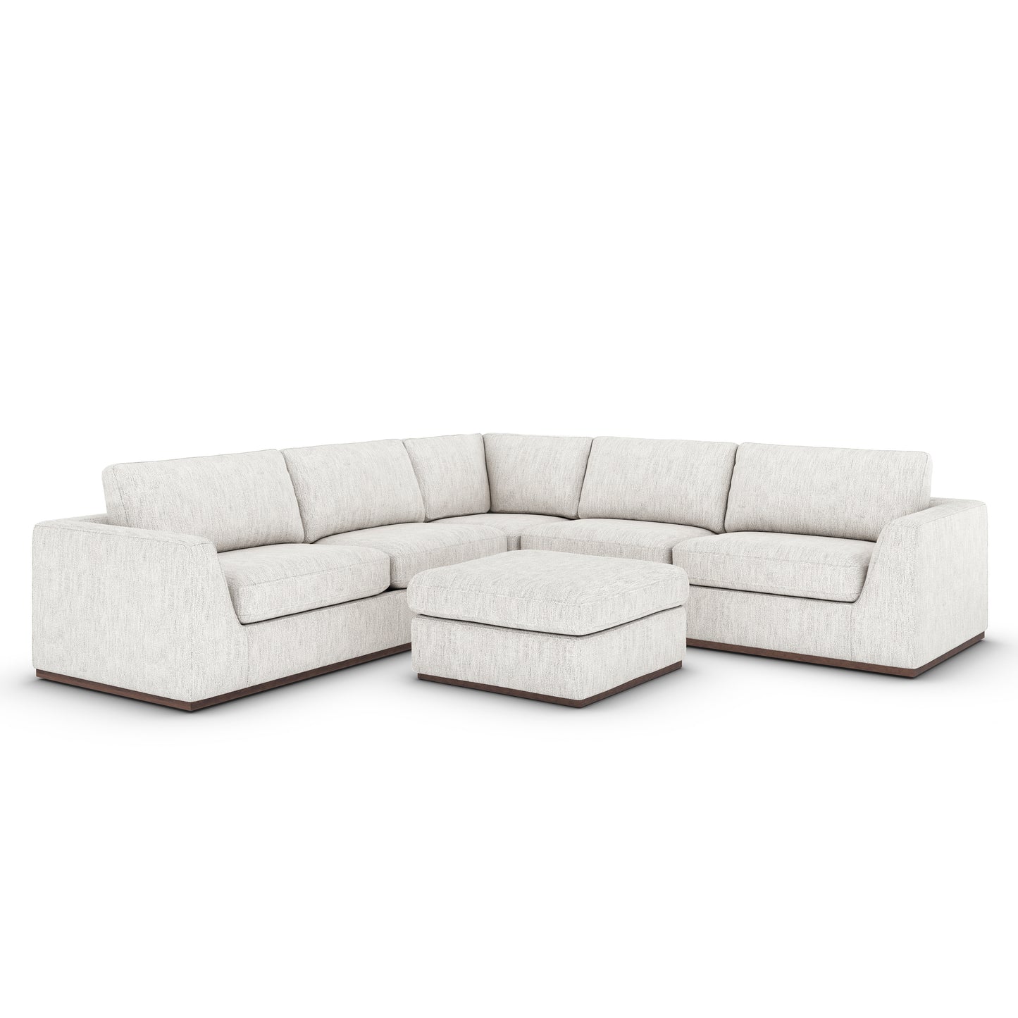 Colt 3-Piece Sectional With Ottoman Merino CottonSectional Sofa Four Hands  Merino Cotton   Four Hands, Mid Century Modern Furniture, Old Bones Furniture Company, Old Bones Co, Modern Mid Century, Designer Furniture, https://www.oldbonesco.com/