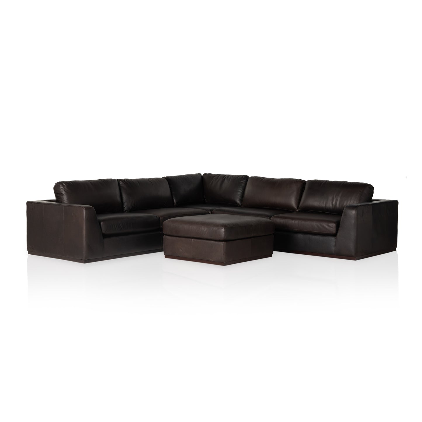 Colt 3-Piece Sectional With Ottoman Heirloom CigarSectional Sofa Four Hands  Heirloom Cigar   Four Hands, Mid Century Modern Furniture, Old Bones Furniture Company, Old Bones Co, Modern Mid Century, Designer Furniture, https://www.oldbonesco.com/