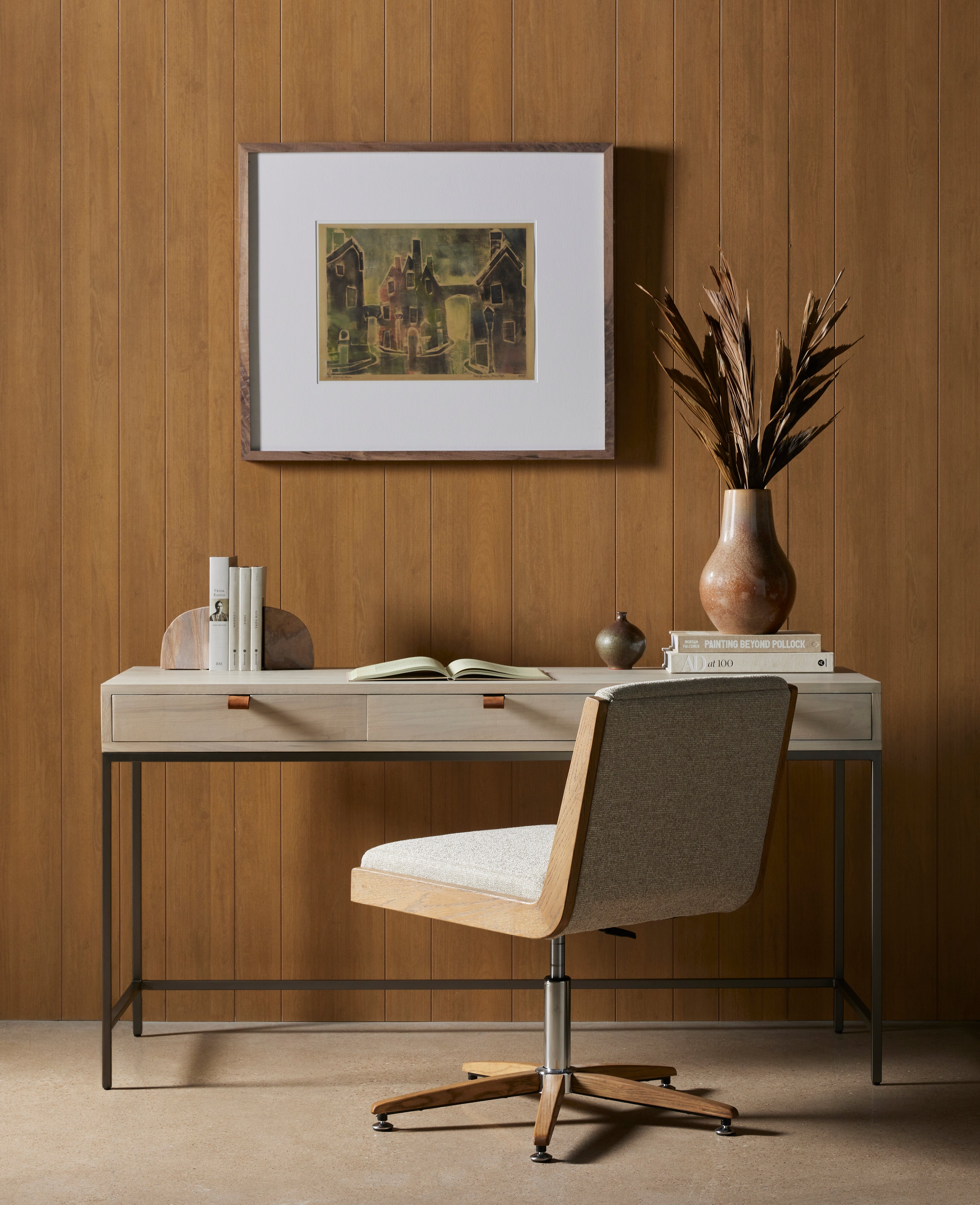 Trey Modular Writing Desk Writing Desk Four Hands     Four Hands, Burke Decor, Mid Century Modern Furniture, Old Bones Furniture Company, Old Bones Co, Modern Mid Century, Designer Furniture, https://www.oldbonesco.com/