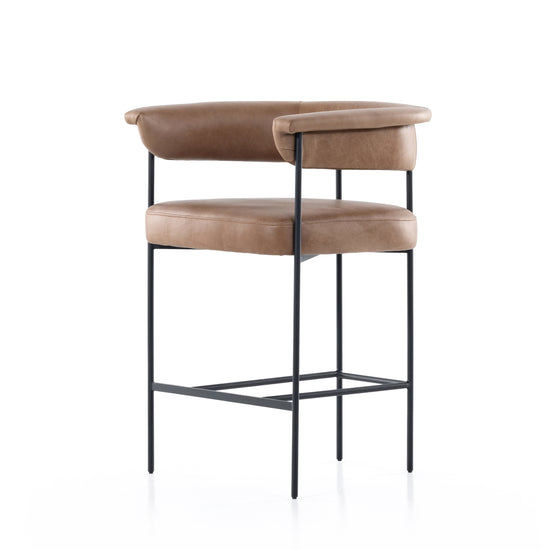 Carrie Stool Bar & Counter Stools Four Hands     Four Hands, Mid Century Modern Furniture, Old Bones Furniture Company, Old Bones Co, Modern Mid Century, Designer Furniture, https://www.oldbonesco.com/