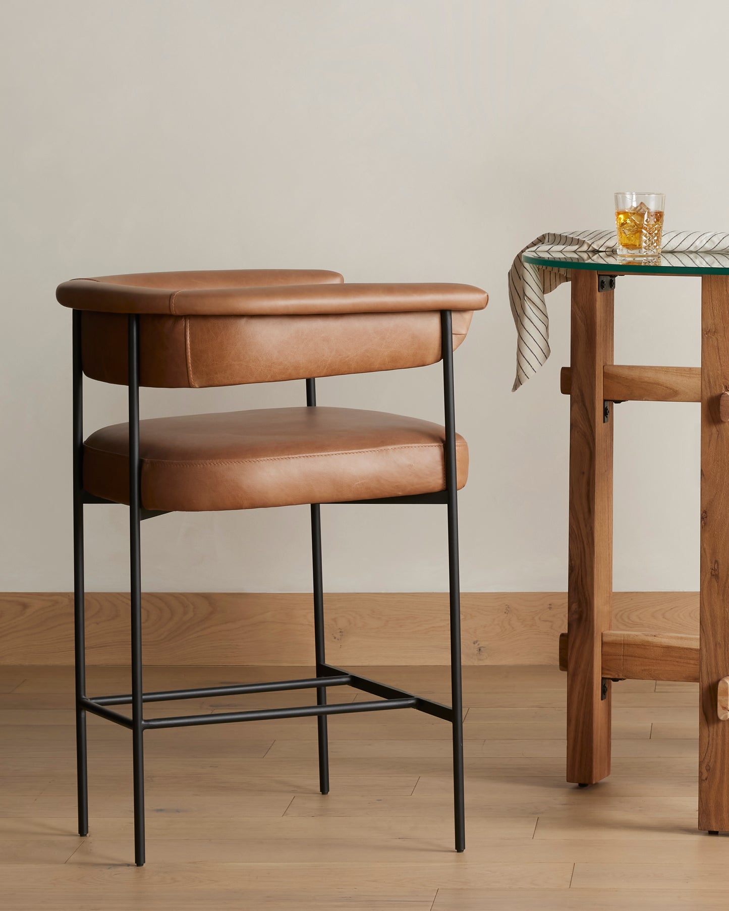 Carrie Stool Bar & Counter Stools Four Hands     Four Hands, Mid Century Modern Furniture, Old Bones Furniture Company, Old Bones Co, Modern Mid Century, Designer Furniture, https://www.oldbonesco.com/