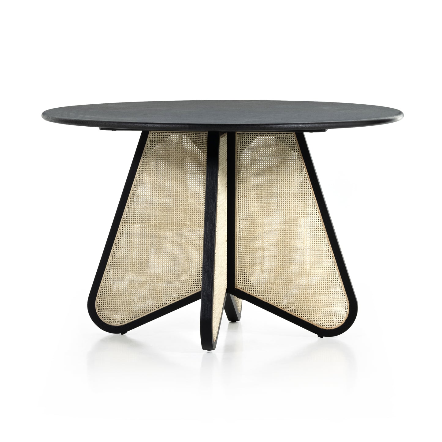 Irene Round Dining Table-Brushed Ebony Dining Table Four Hands     Four Hands, Burke Decor, Mid Century Modern Furniture, Old Bones Furniture Company, Old Bones Co, Modern Mid Century, Designer Furniture, https://www.oldbonesco.com/