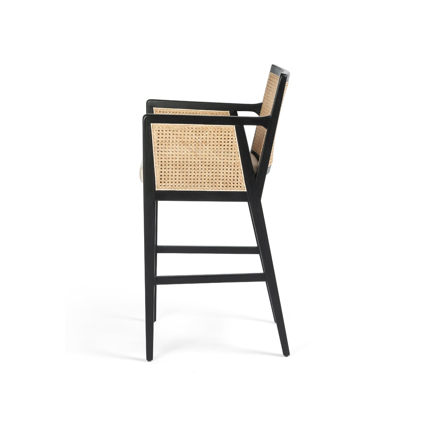 Antonia Cane Stool BAR AND COUNTER STOOL Four Hands     Four Hands, Burke Decor, Mid Century Modern Furniture, Old Bones Furniture Company, Old Bones Co, Modern Mid Century, Designer Furniture, https://www.oldbonesco.com/