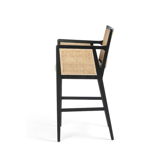 Antonia Cane Stool BAR AND COUNTER STOOL Four Hands     Four Hands, Burke Decor, Mid Century Modern Furniture, Old Bones Furniture Company, Old Bones Co, Modern Mid Century, Designer Furniture, https://www.oldbonesco.com/