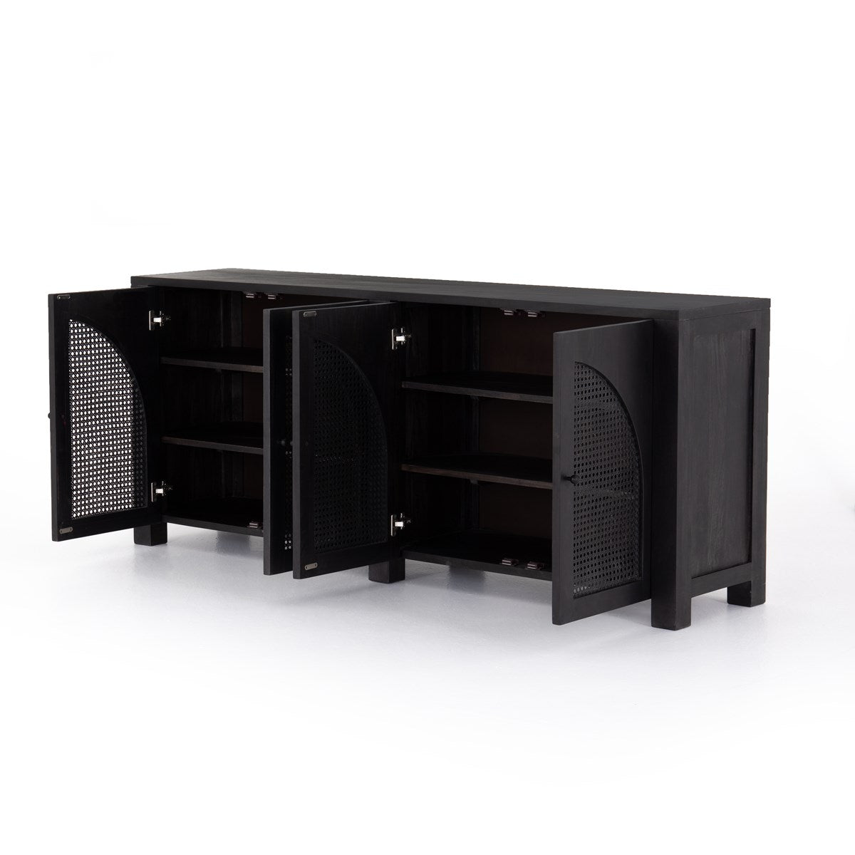 Tilda Sideboard-Black Wash Mango Sideboard Four Hands     Four Hands, Burke Decor, Mid Century Modern Furniture, Old Bones Furniture Company, Old Bones Co, Modern Mid Century, Designer Furniture, https://www.oldbonesco.com/