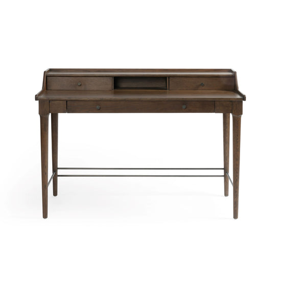 Moreau Writing Desk-Dark Toasted Oak Desks Four Hands     Four Hands, Mid Century Modern Furniture, Old Bones Furniture Company, Old Bones Co, Modern Mid Century, Designer Furniture, https://www.oldbonesco.com/