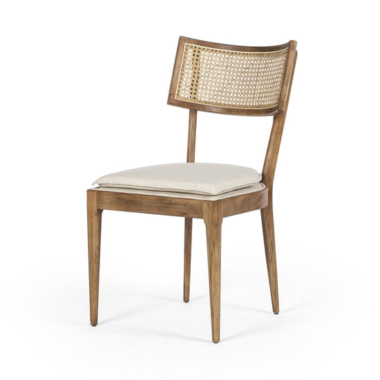 Load image into Gallery viewer, Britt Dining Chair Toasted ParawoodDining Chairs Four Hands  Toasted Parawood   Four Hands, Burke Decor, Mid Century Modern Furniture, Old Bones Furniture Company, Old Bones Co, Modern Mid Century, Designer Furniture, https://www.oldbonesco.com/
