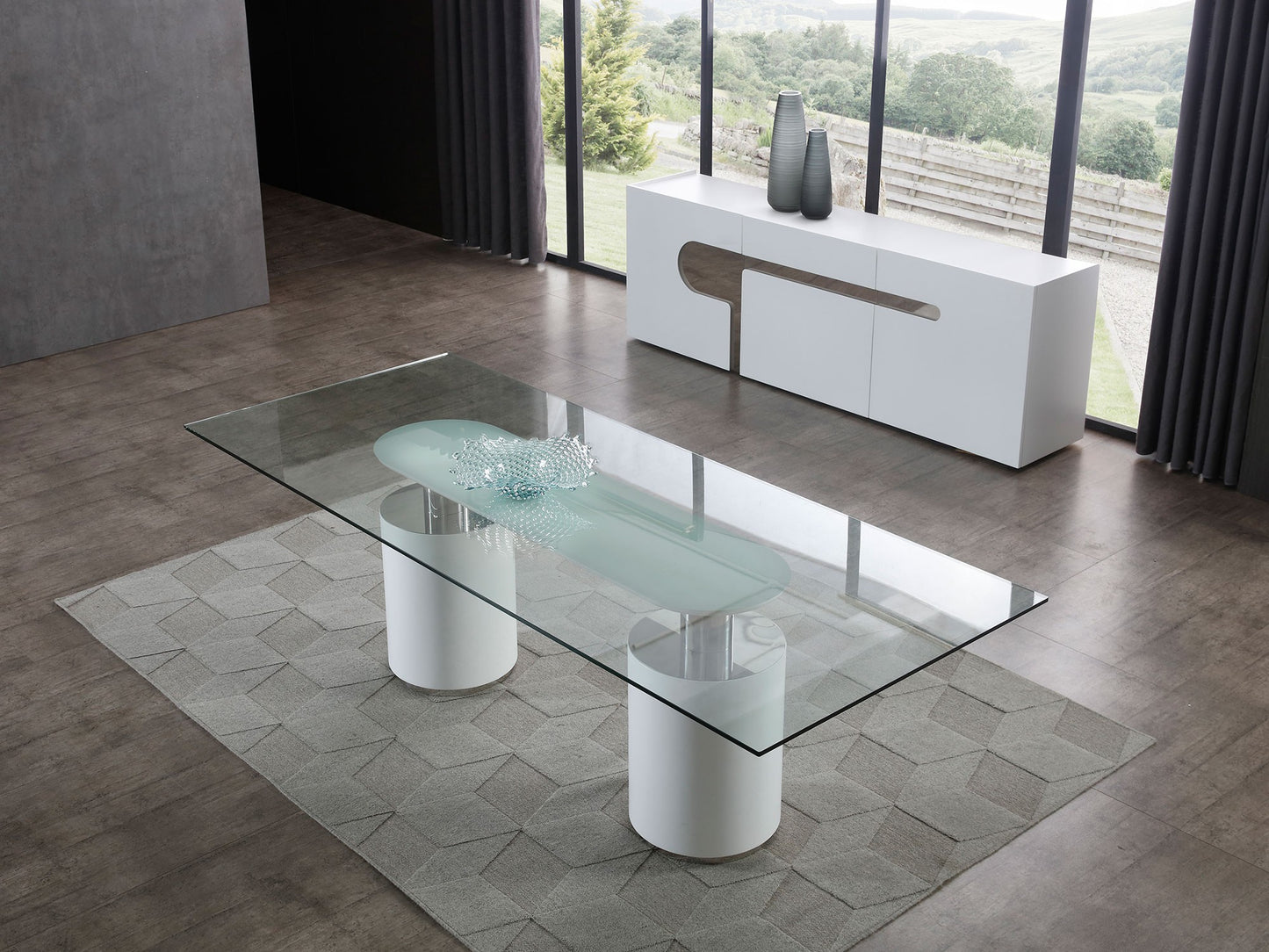 Mandarin Dining Table Dining Table Whiteline     Four Hands, Burke Decor, Mid Century Modern Furniture, Old Bones Furniture Company, Old Bones Co, Modern Mid Century, Designer Furniture, https://www.oldbonesco.com/