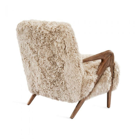 Load image into Gallery viewer, Angelica Lounge Chair - Morel Taupe Lounge Chair Interlude Home     Four Hands, Burke Decor, Mid Century Modern Furniture, Old Bones Furniture Company, Old Bones Co, Modern Mid Century, Designer Furniture, https://www.oldbonesco.com/
