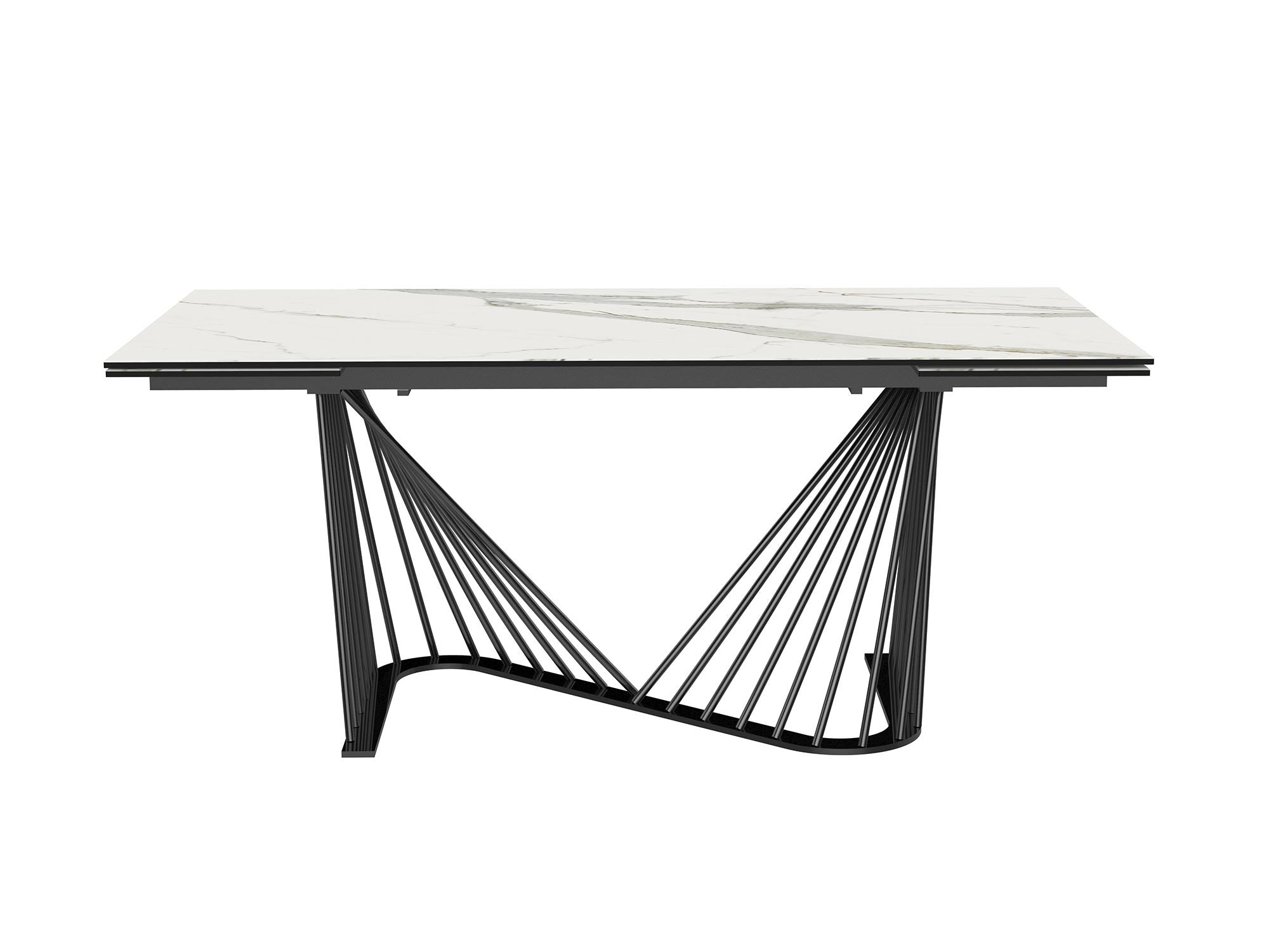 Roma Extendable Dining Table Dining Table Whiteline     Four Hands, Burke Decor, Mid Century Modern Furniture, Old Bones Furniture Company, Old Bones Co, Modern Mid Century, Designer Furniture, https://www.oldbonesco.com/