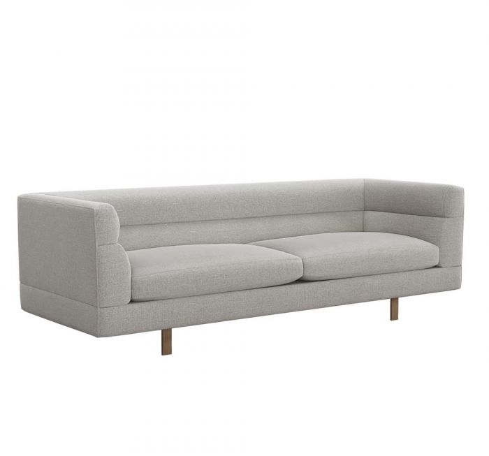 Ornette Sofa Pure GreySofas Interlude Home  Pure Grey   Four Hands, Burke Decor, Mid Century Modern Furniture, Old Bones Furniture Company, Old Bones Co, Modern Mid Century, Designer Furniture, https://www.oldbonesco.com/