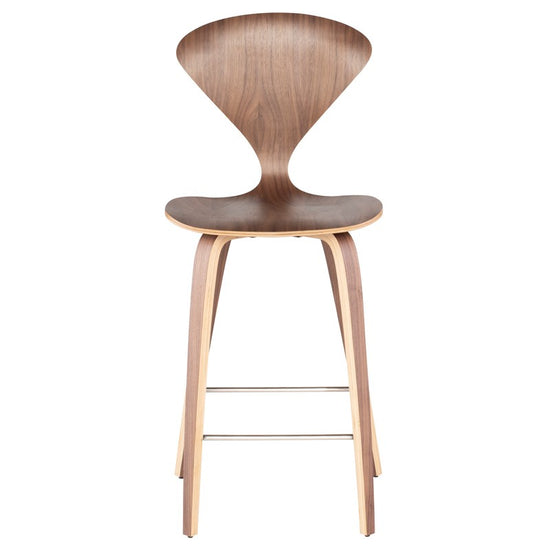 Satine Walnut Wood Counter Stool Counter Stool Nuevo     Four Hands, Burke Decor, Mid Century Modern Furniture, Old Bones Furniture Company, Old Bones Co, Modern Mid Century, Designer Furniture, https://www.oldbonesco.com/