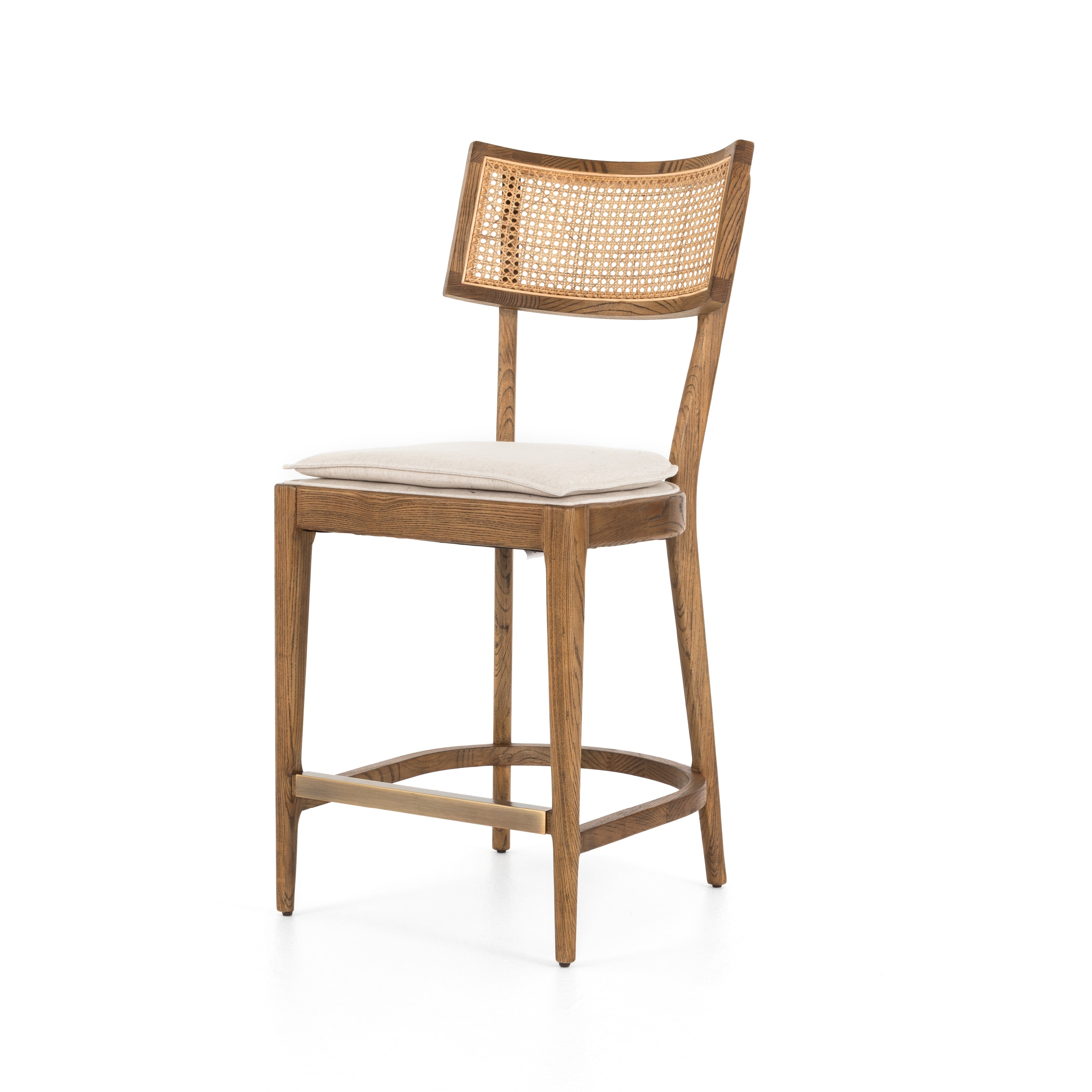 Britt Stool Counter Stool / Toasted NettlewoodBar & Counter Stools Four Hands  Counter Stool Toasted Nettlewood  Four Hands, Burke Decor, Mid Century Modern Furniture, Old Bones Furniture Company, Old Bones Co, Modern Mid Century, Designer Furniture, https://www.oldbonesco.com/