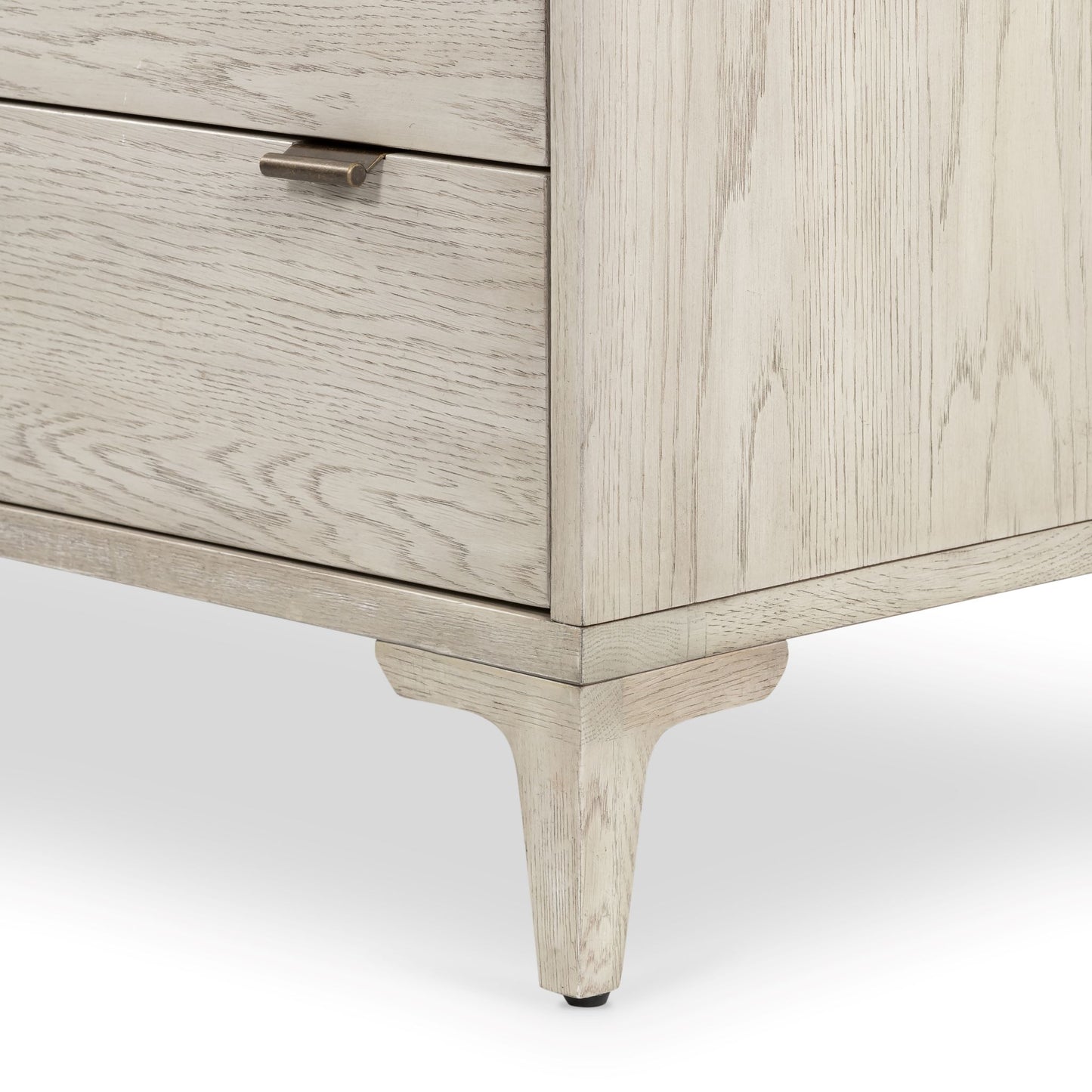 White washed sales tall dresser