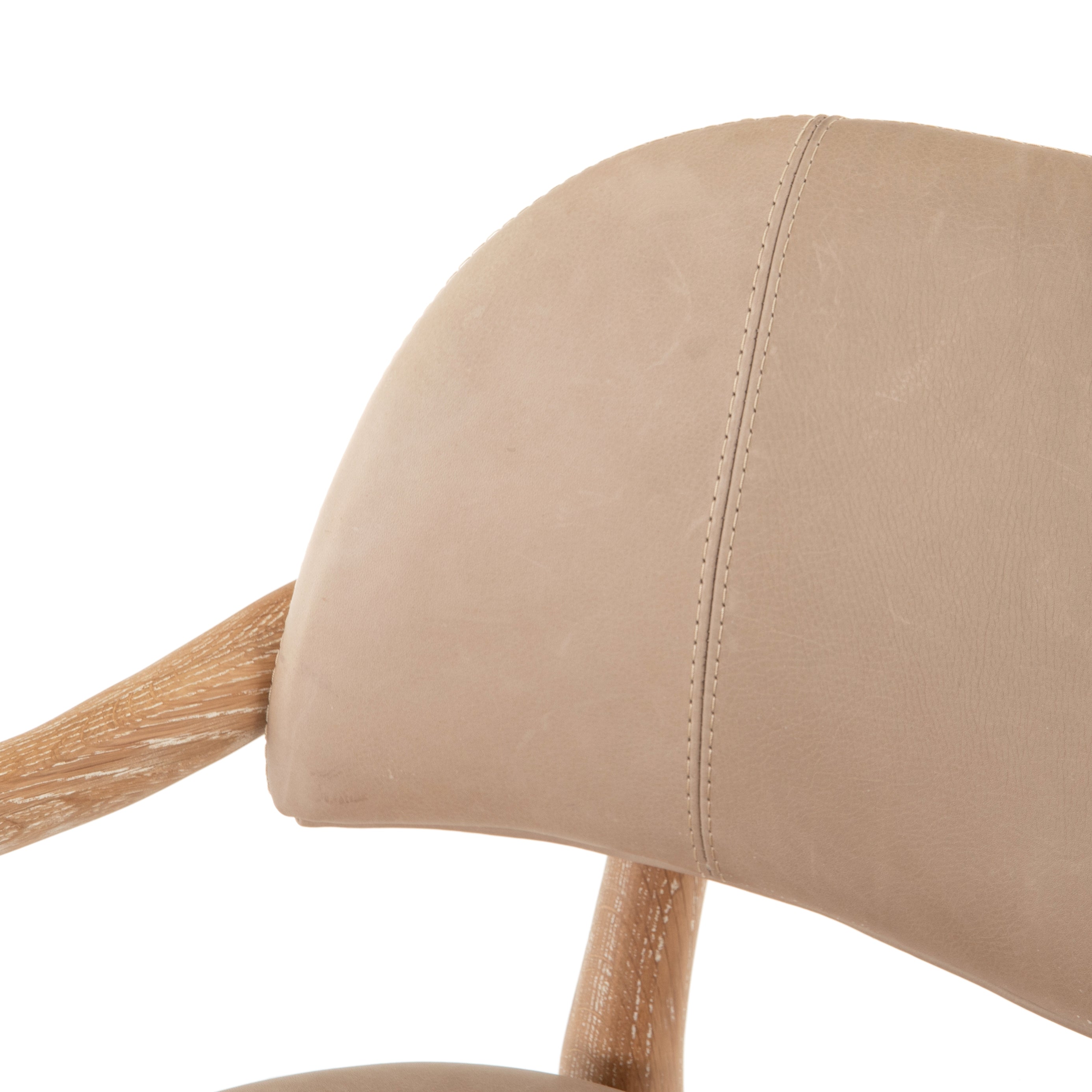 Josie Dining Chair-Vintage White Wash Dining Arm Chair Four Hands     Four Hands, Burke Decor, Mid Century Modern Furniture, Old Bones Furniture Company, Old Bones Co, Modern Mid Century, Designer Furniture, https://www.oldbonesco.com/