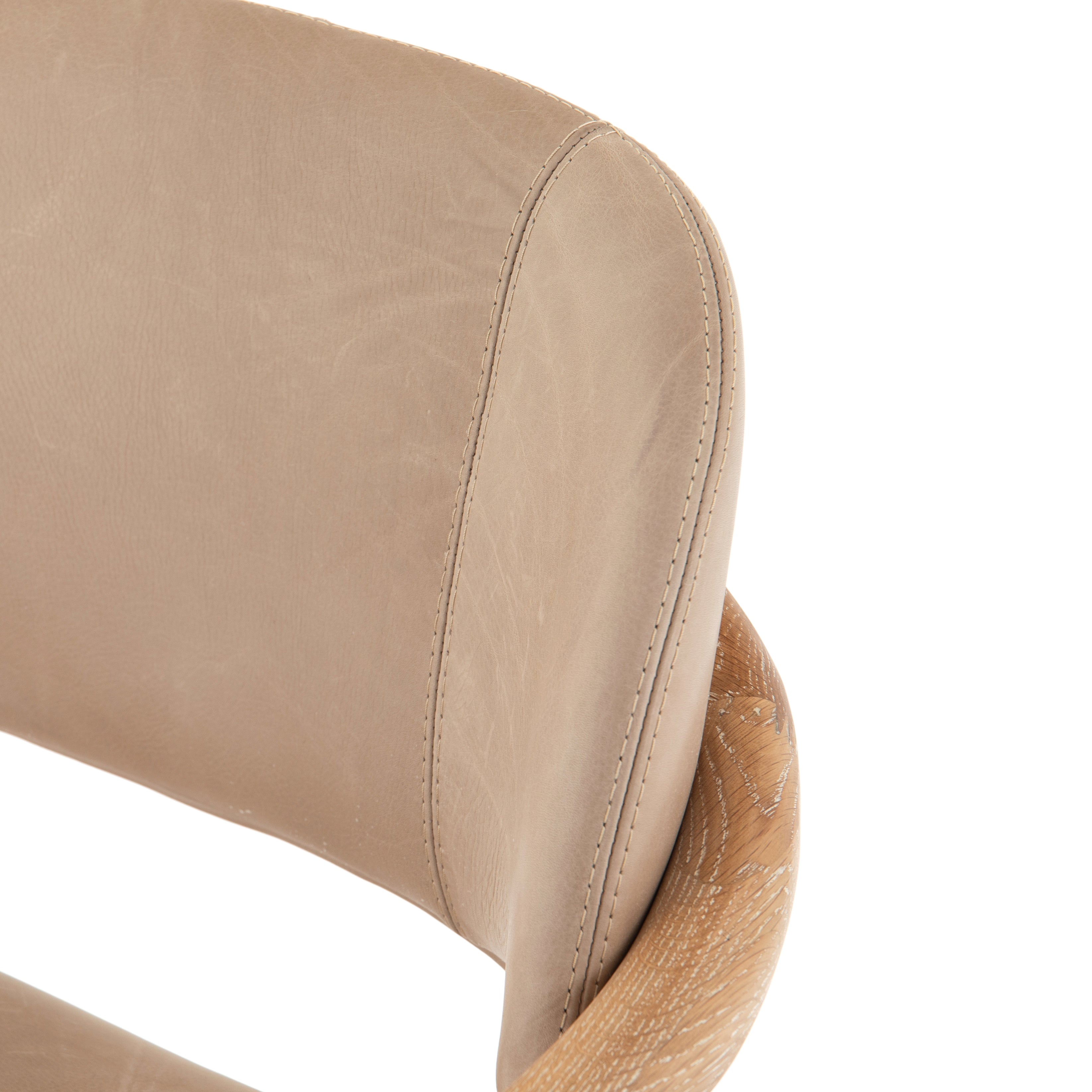 Josie Dining Chair-Vintage White Wash Dining Arm Chair Four Hands     Four Hands, Burke Decor, Mid Century Modern Furniture, Old Bones Furniture Company, Old Bones Co, Modern Mid Century, Designer Furniture, https://www.oldbonesco.com/