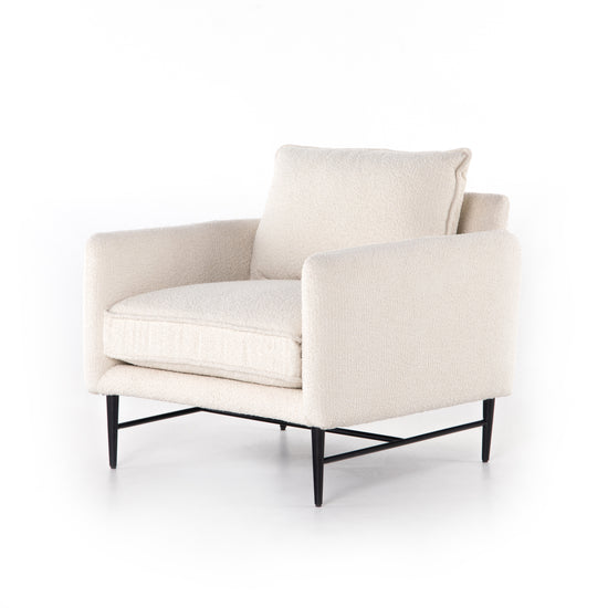 Load image into Gallery viewer, Delaney Chair Altro SnowLounge Chair Four Hands  Altro Snow   Four Hands, Mid Century Modern Furniture, Old Bones Furniture Company, Old Bones Co, Modern Mid Century, Designer Furniture, https://www.oldbonesco.com/
