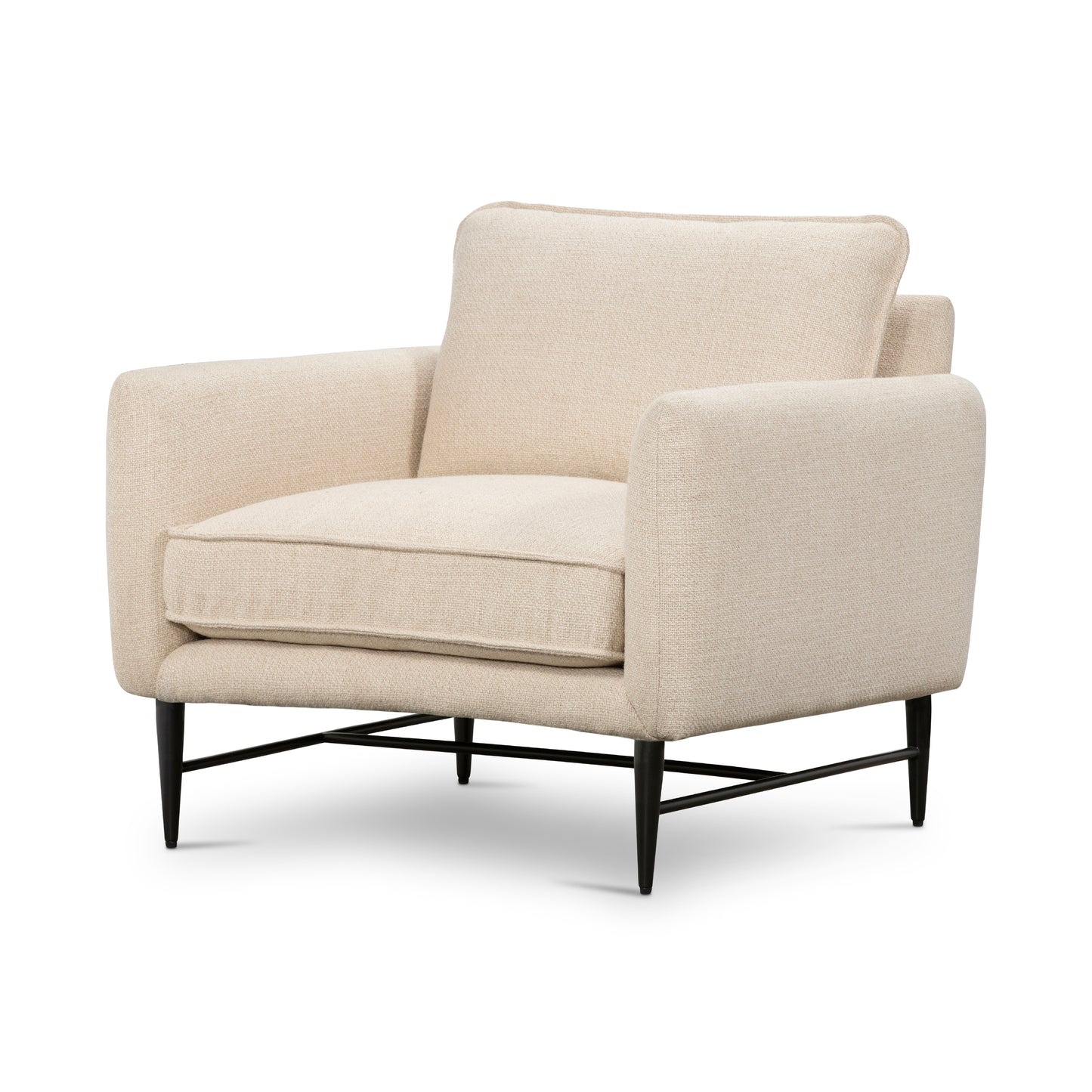 Load image into Gallery viewer, Delaney Chair Irving FlaxLounge Chair Four Hands  Irving Flax   Four Hands, Mid Century Modern Furniture, Old Bones Furniture Company, Old Bones Co, Modern Mid Century, Designer Furniture, https://www.oldbonesco.com/
