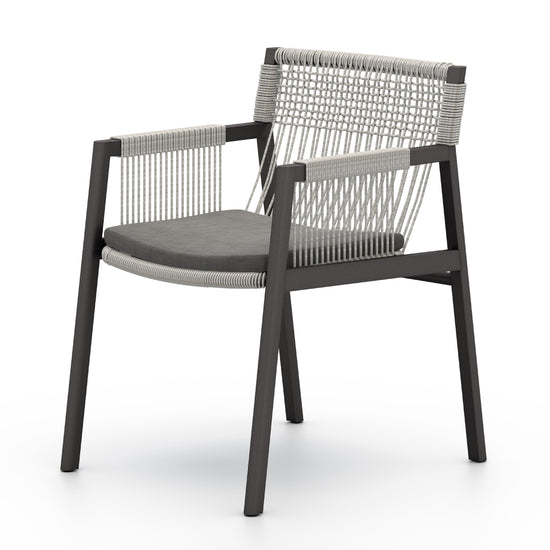 Shuman Outdoor Dining Chair CharcoalOutdoor Chairs Four Hands  Charcoal   Four Hands, Mid Century Modern Furniture, Old Bones Furniture Company, Old Bones Co, Modern Mid Century, Designer Furniture, https://www.oldbonesco.com/