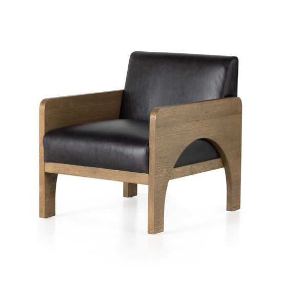 Load image into Gallery viewer, Jeanne Chair-Sonoma Black Lounge Chair Four Hands     Four Hands, Mid Century Modern Furniture, Old Bones Furniture Company, Old Bones Co, Modern Mid Century, Designer Furniture, https://www.oldbonesco.com/
