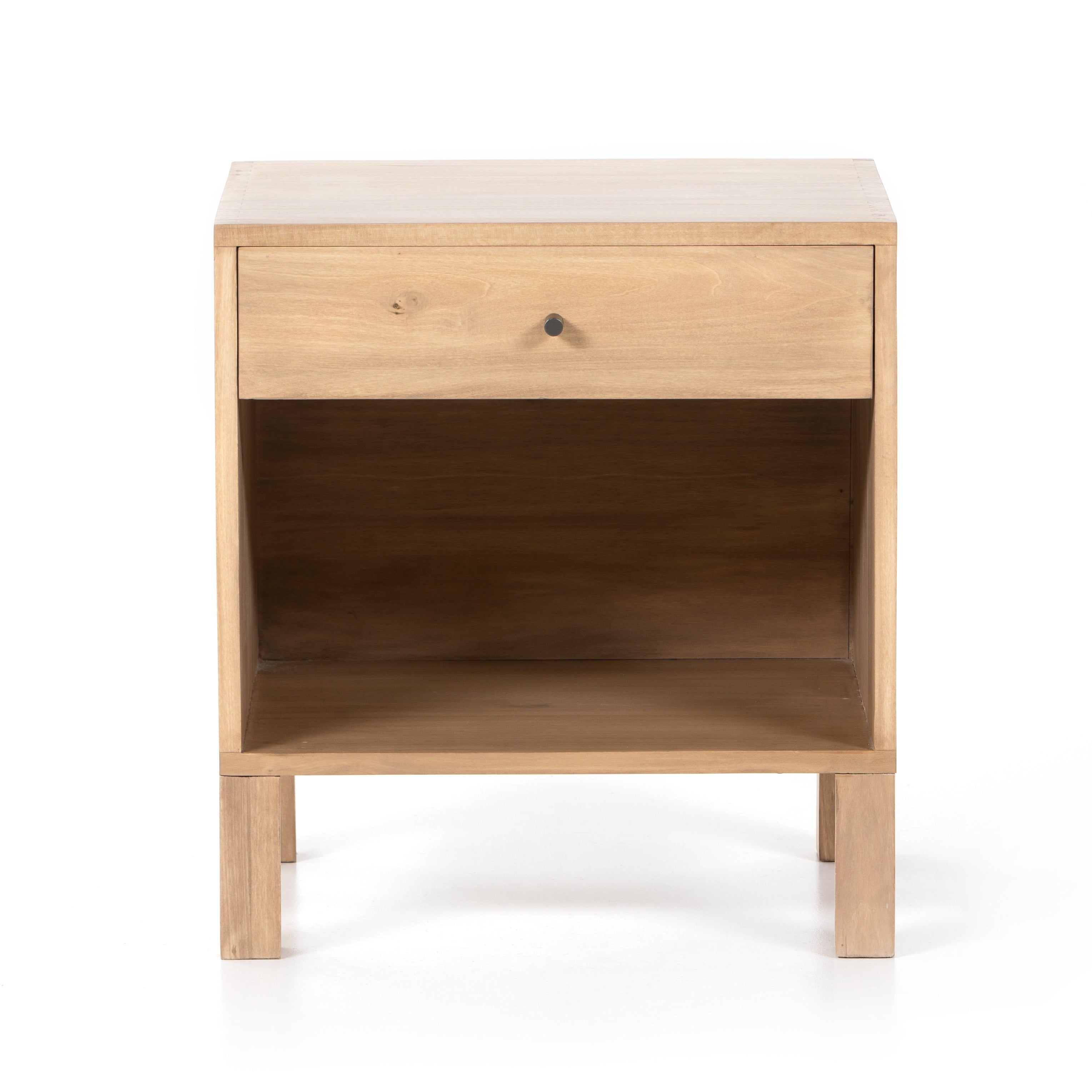 Isador Nightstand-Dry Wash Poplar Nightstands Four Hands     Four Hands, Burke Decor, Mid Century Modern Furniture, Old Bones Furniture Company, Old Bones Co, Modern Mid Century, Designer Furniture, https://www.oldbonesco.com/