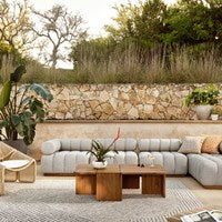 Load image into Gallery viewer, Build Your Own: Roma Outdoor Sectional Sectional Four Hands     Four Hands, Mid Century Modern Furniture, Old Bones Furniture Company, Old Bones Co, Modern Mid Century, Designer Furniture, https://www.oldbonesco.com/
