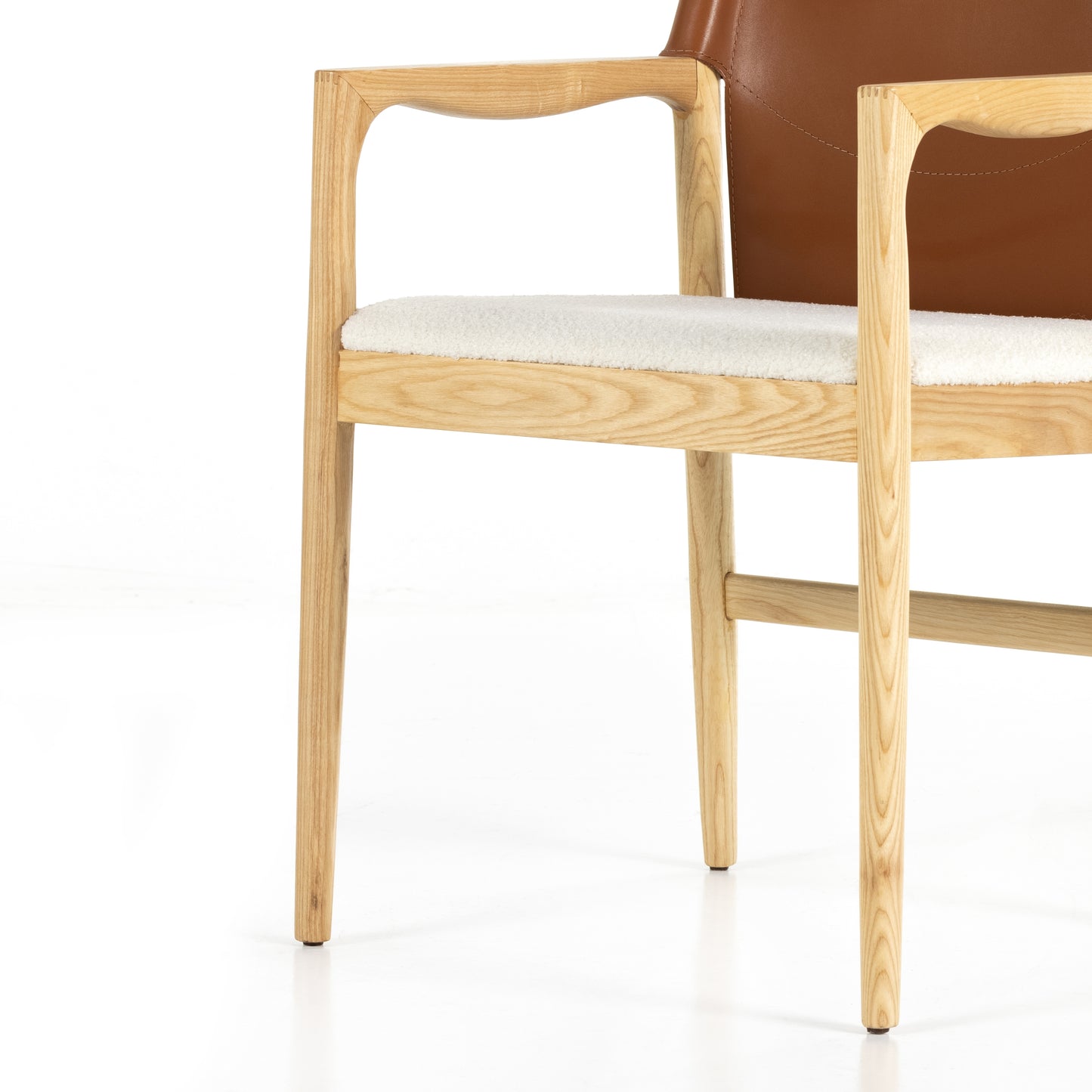 Load image into Gallery viewer, Lulu Dining Chair-Saddle Leather Blends Dining Chair Four Hands     Four Hands, Burke Decor, Mid Century Modern Furniture, Old Bones Furniture Company, Old Bones Co, Modern Mid Century, Designer Furniture, https://www.oldbonesco.com/
