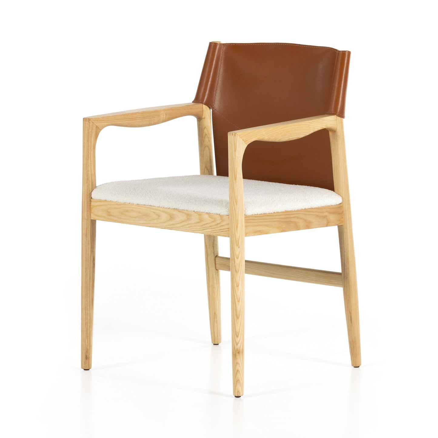 Load image into Gallery viewer, Lulu Dining Chair-Saddle Leather Blends Dining Chair Four Hands     Four Hands, Burke Decor, Mid Century Modern Furniture, Old Bones Furniture Company, Old Bones Co, Modern Mid Century, Designer Furniture, https://www.oldbonesco.com/
