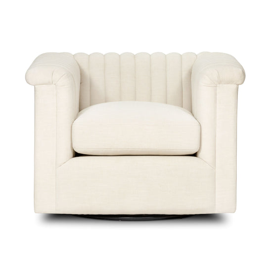Load image into Gallery viewer, Watson Swivel Chair-Cambric Ivory Swivel Chair Four Hands     Four Hands, Mid Century Modern Furniture, Old Bones Furniture Company, Old Bones Co, Modern Mid Century, Designer Furniture, https://www.oldbonesco.com/
